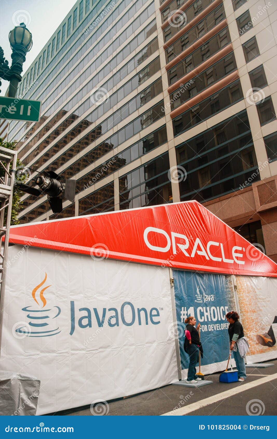 The JavaOne Conference Zone at Taylor Street Editorial Stock Image