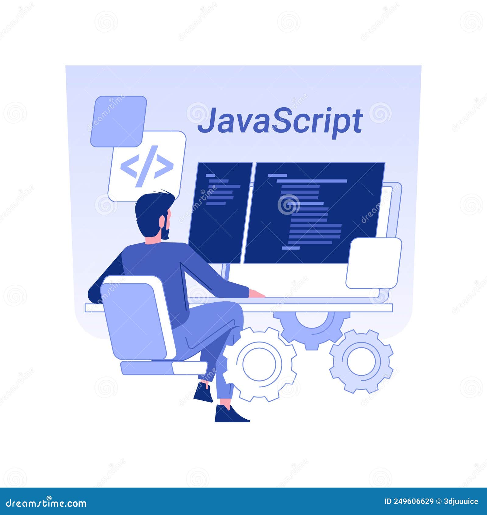 Javascript Isolated Concept Vector Illustration. Stock Vector ...