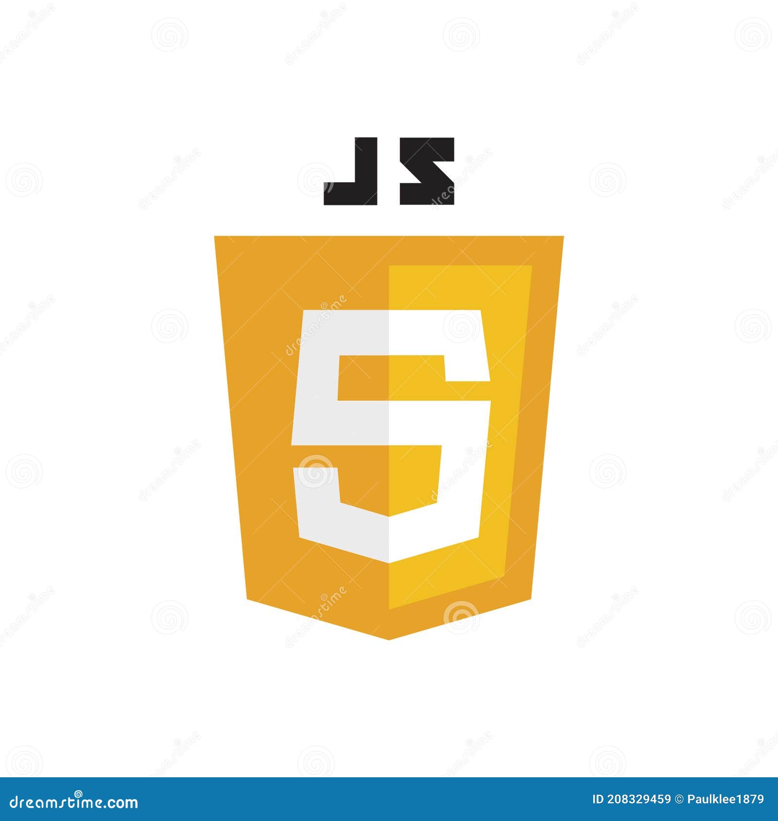 Javascript Logo Editorial Illustrative on White Background Editorial ...