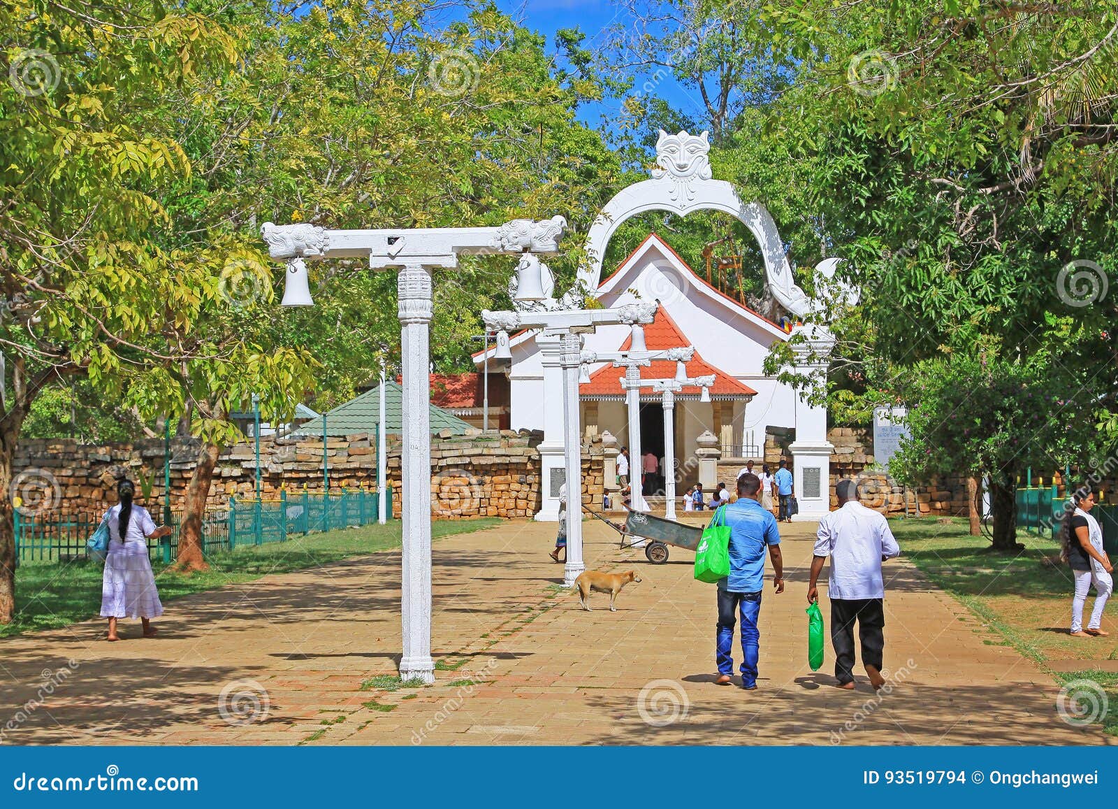 Jaya Sri Maha Bodhi, παγκόσμια κληρονομιά της ΟΥΝΕΣΚΟ της Σρι Λάνκα. Η Jaya Sri Maha Bodhi είναι ένα ιερό δέντρο σύκων στους κήπους Mahamewna, Anuradhapura, Σρι Λάνκα