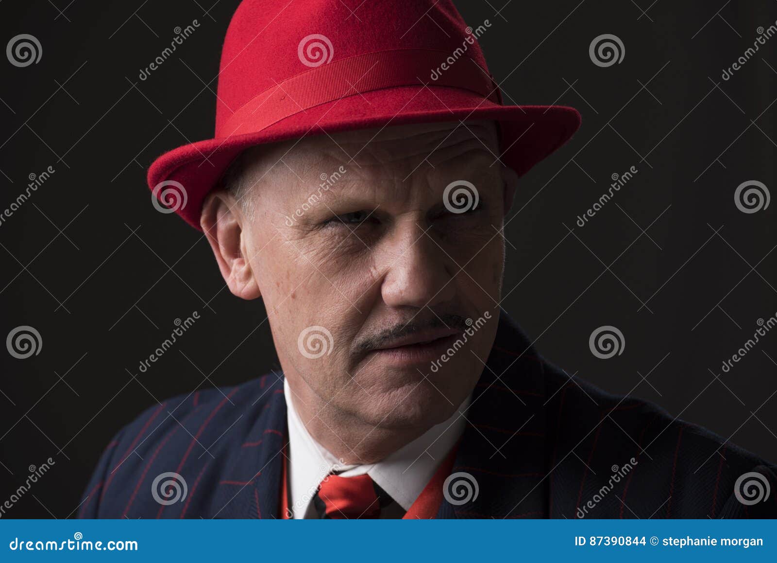 Jazz Man On A Black Background. Stock Photo - Image of ...