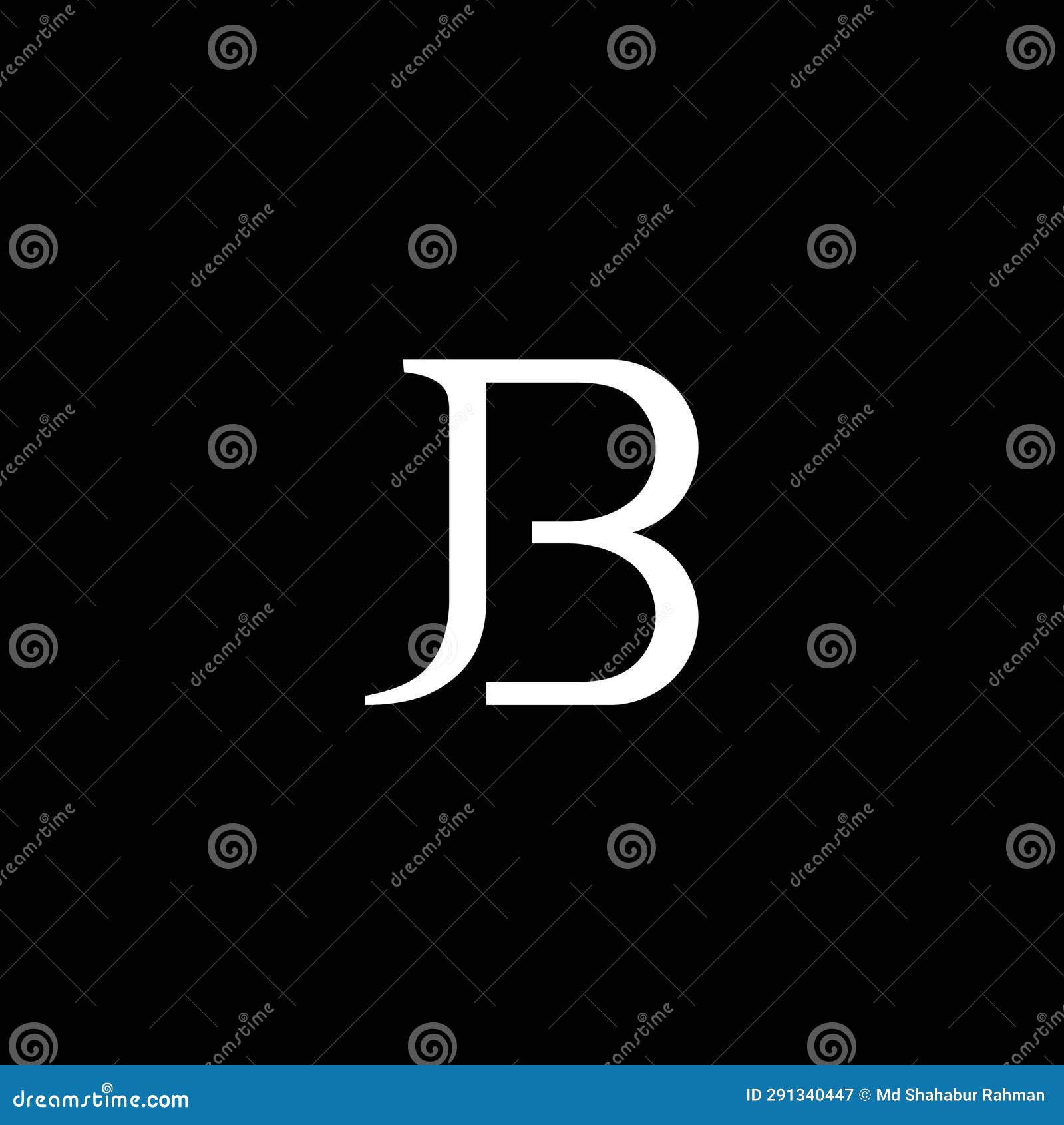 jb or bj abstract outstanding professional business awesome artistic branding company different colors  logo