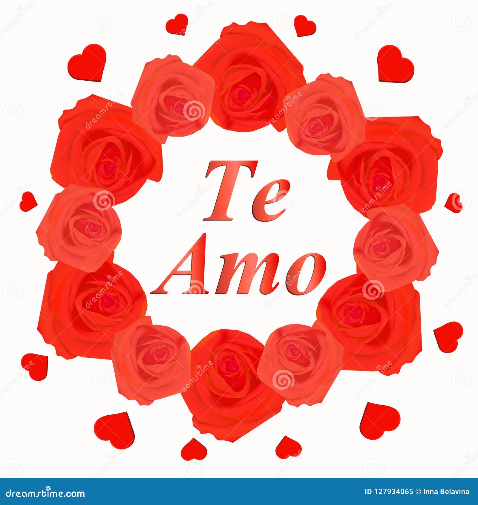 Je T Aime Mon Amour En Espagnol Je T'aime Fond Dans La Langue Espagnole Illustration Stock - Illustration du image, salutation: 127934065
