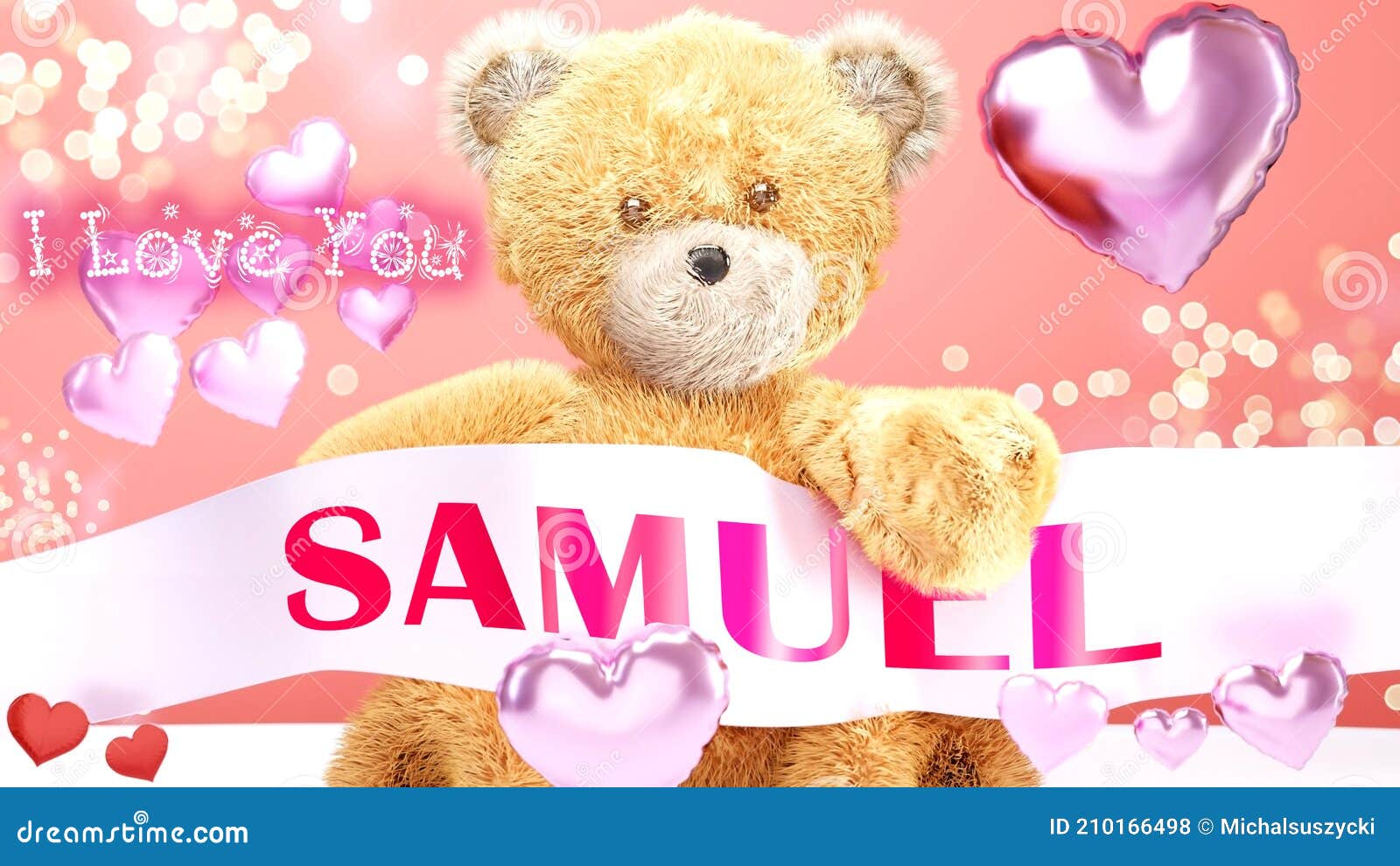 Je t'aime ours en peluche avec cœur 7 »