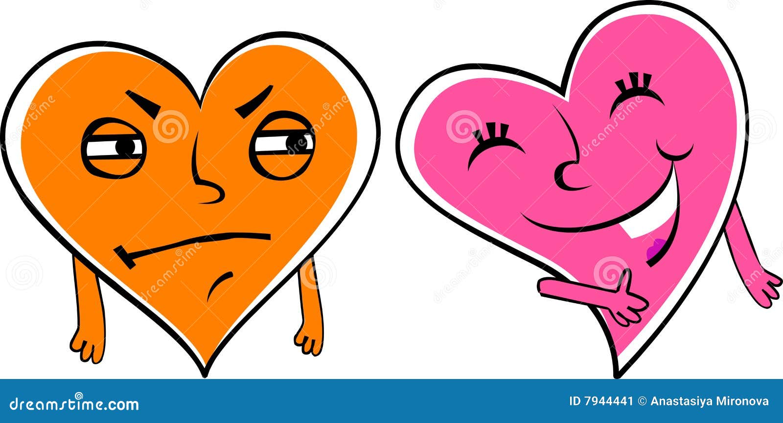 Jealous heart stock vector. Illustration of cartoon, suspicious 7944441