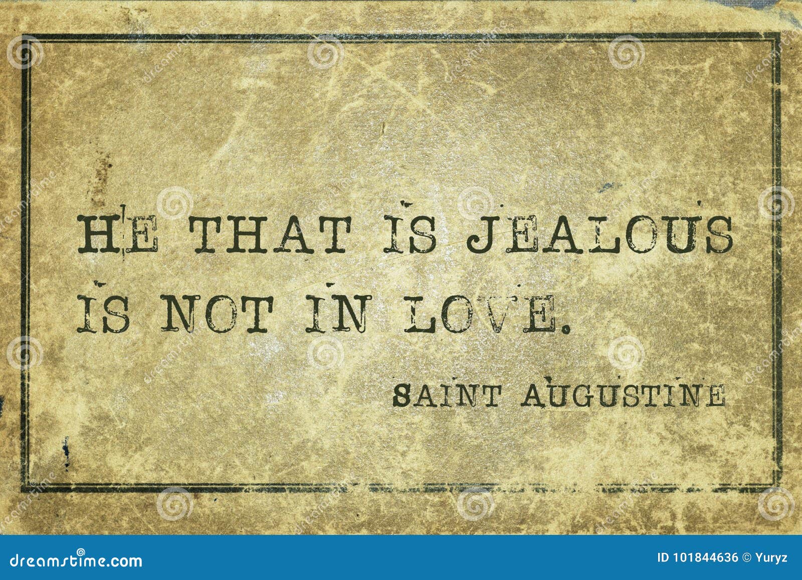 Jealous Saint Augustine stock illustration. Illustration ...