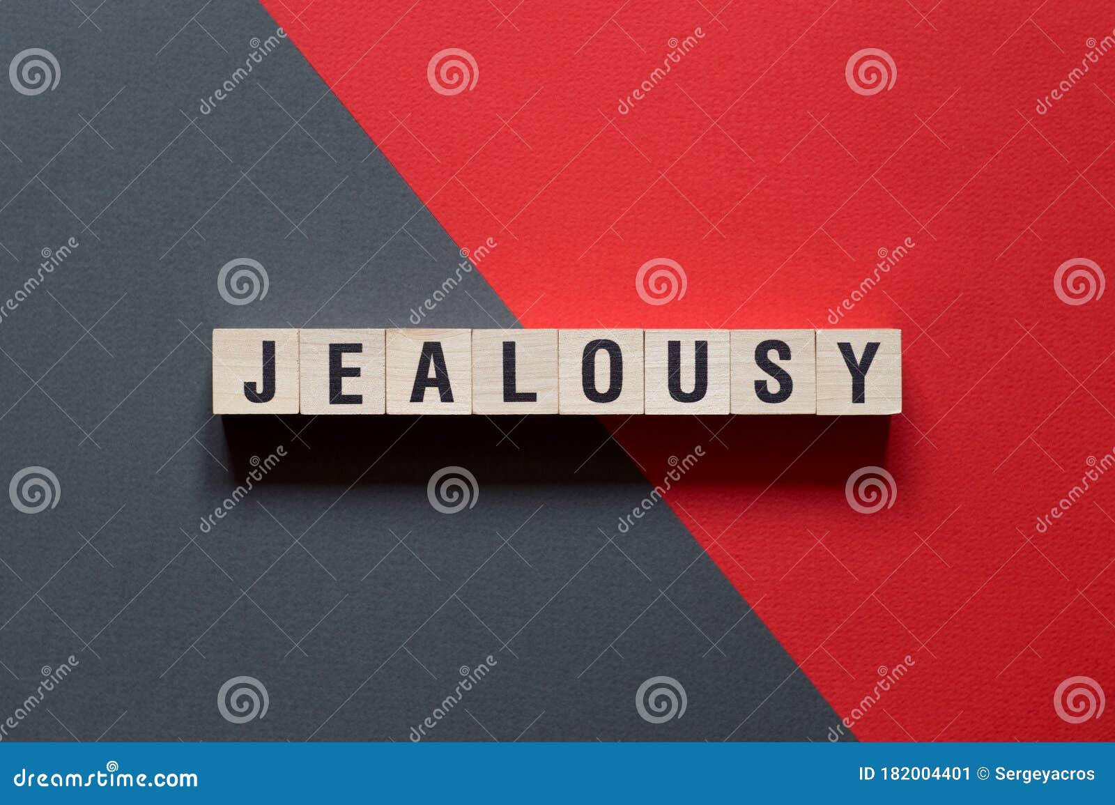 Jealousy Word Concept on Cubes Stock Image Image of devotion, message