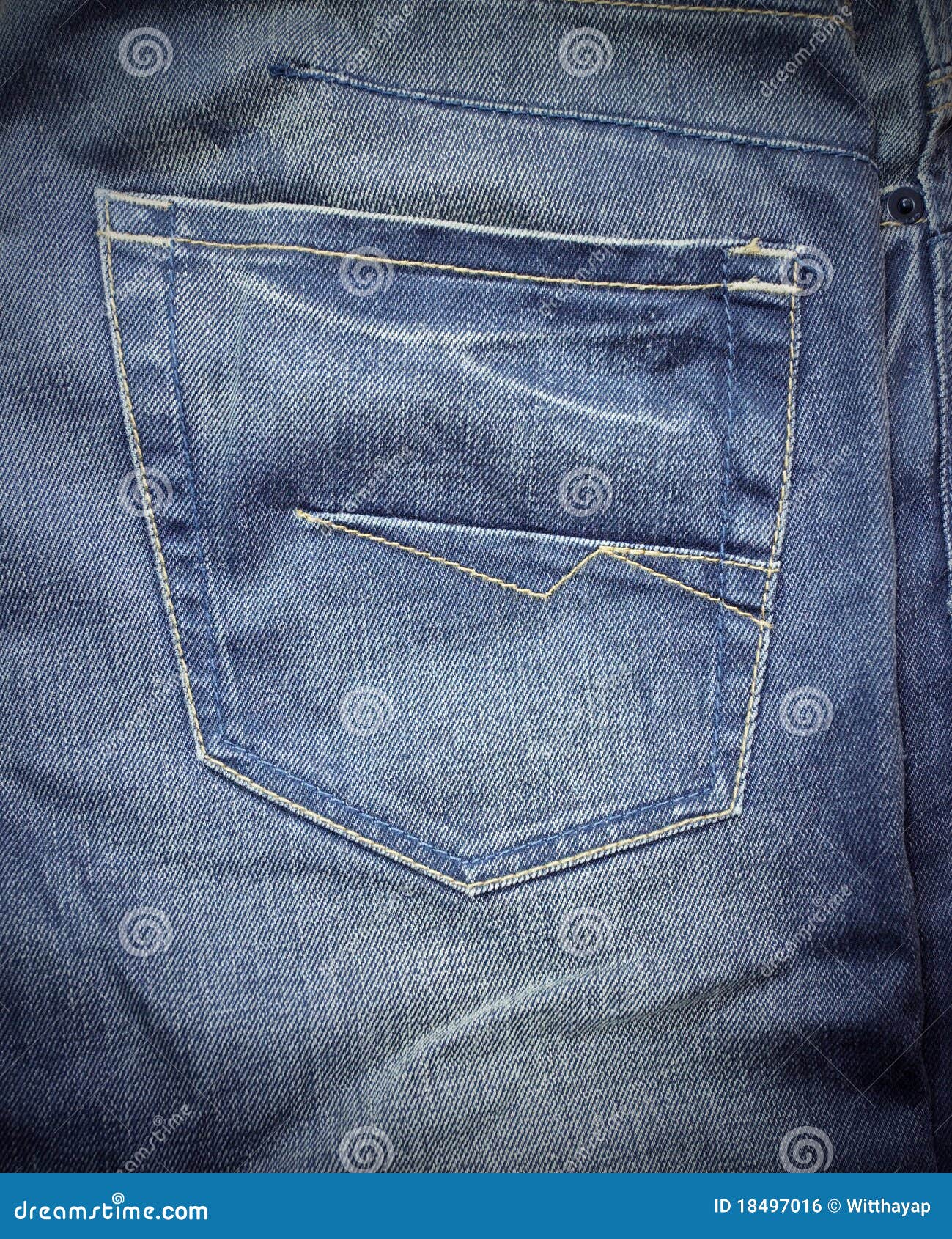 Jeans Back Pocket Royalty Free Stock Image - Image: 18497016