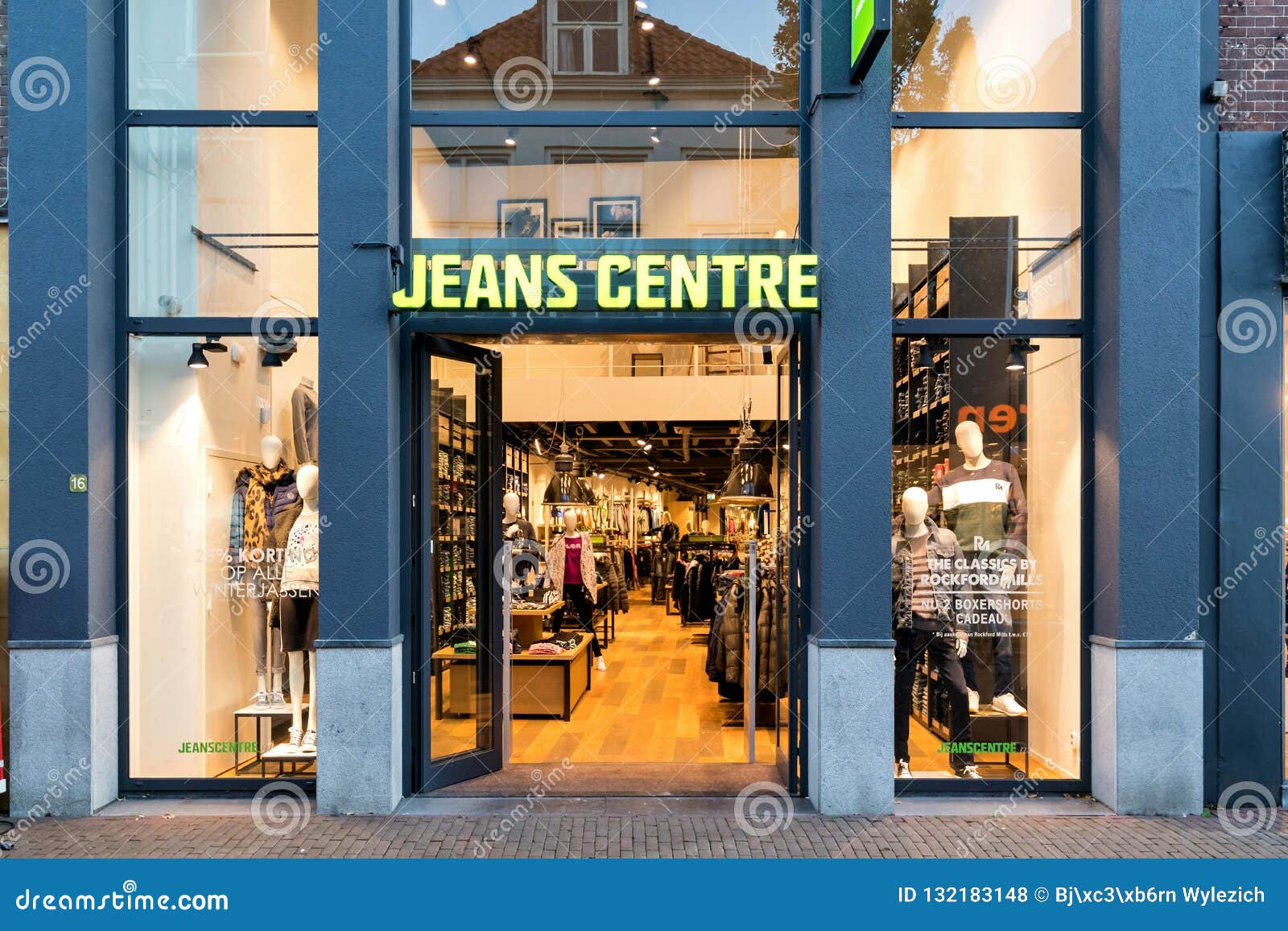 Jeans Centre Store in Sneek, the Netherlands Editorial Stock Photo - Image  of nightfall, brand: 132183148