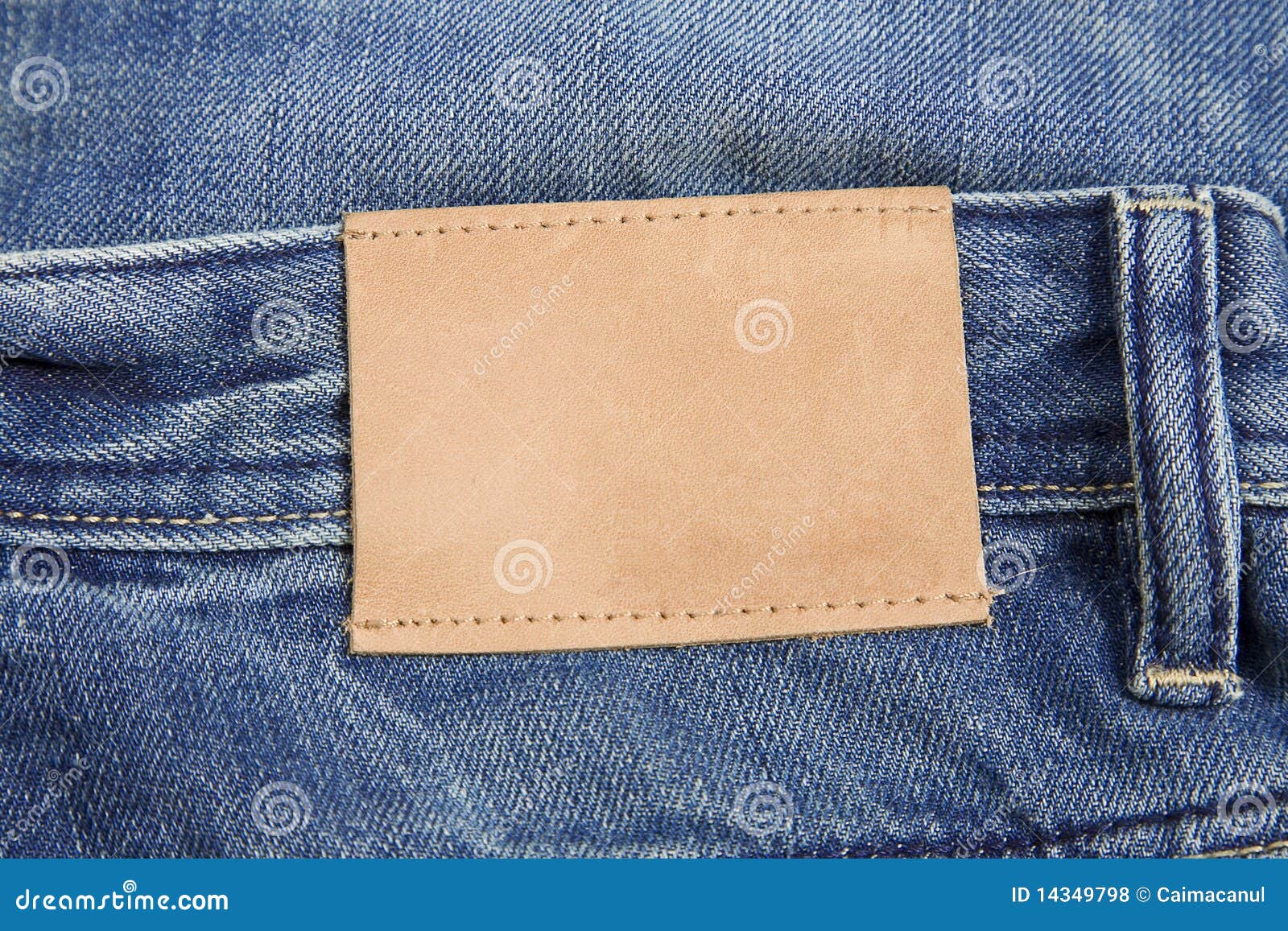 Jeans label stock photo. Image of blue, border, denim - 14349798