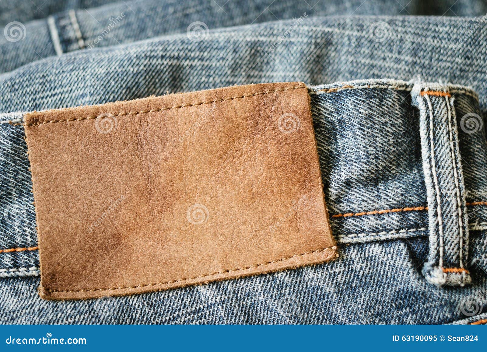 Jeans label stock image. Image of denim, closeup, fashion - 63190095