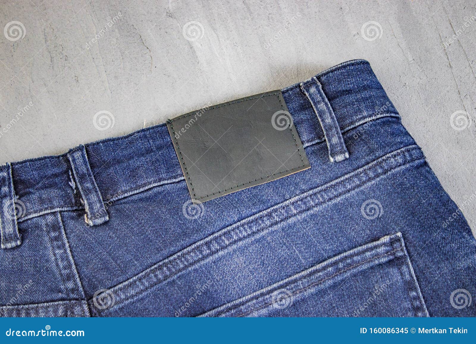 Jeans Label Mockup, Denim Texture Background, Fashion Design Stock ...