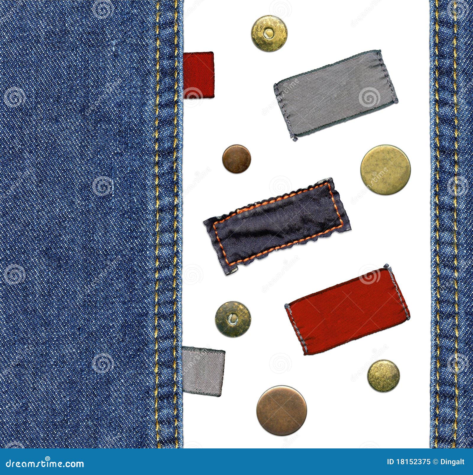 Jeans labels set stock image. Image of fiber, industry 18152375