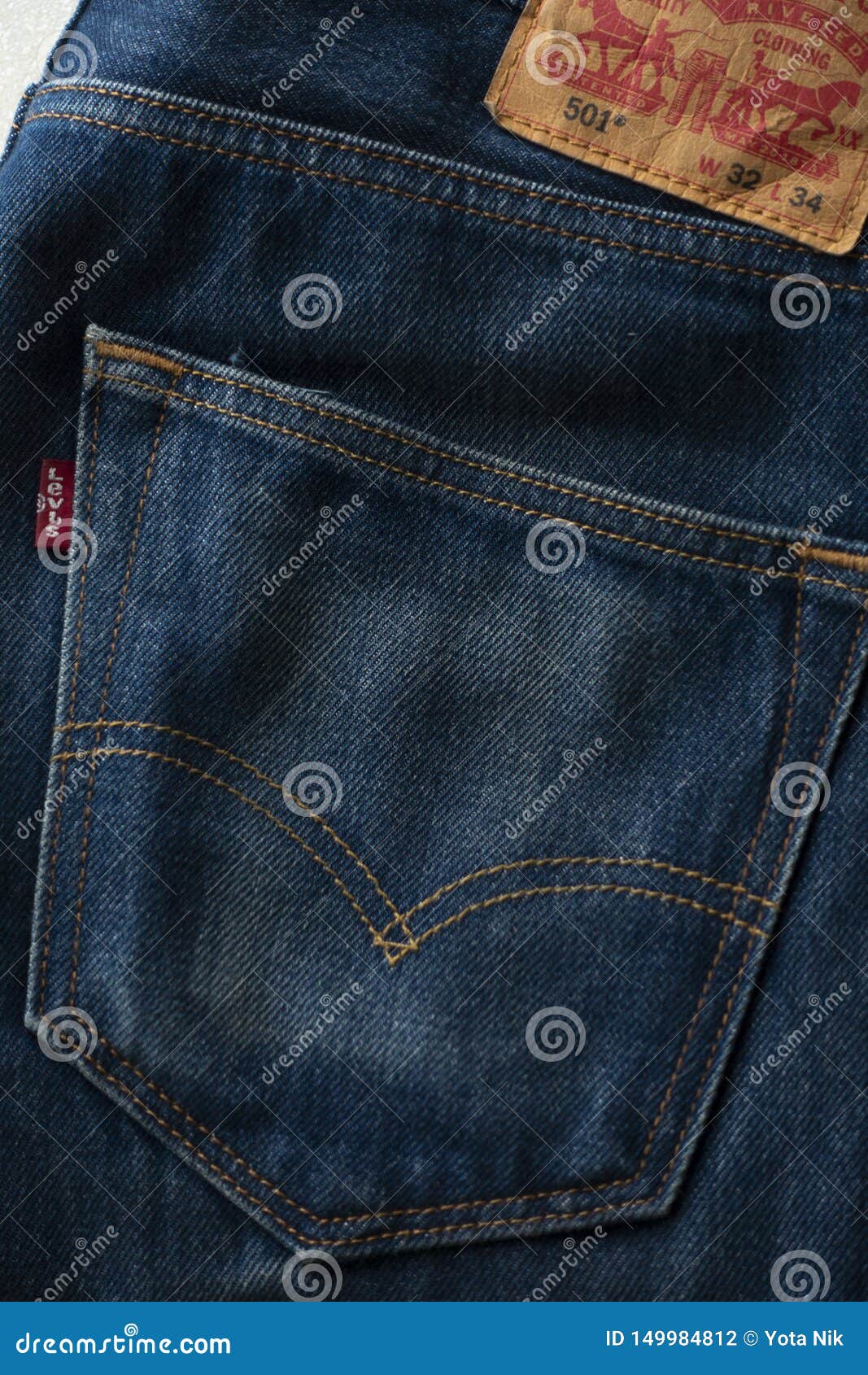 Jeans Levis 501 Famous Fashion Editorial Photography - Image of brand,  label: 149984812