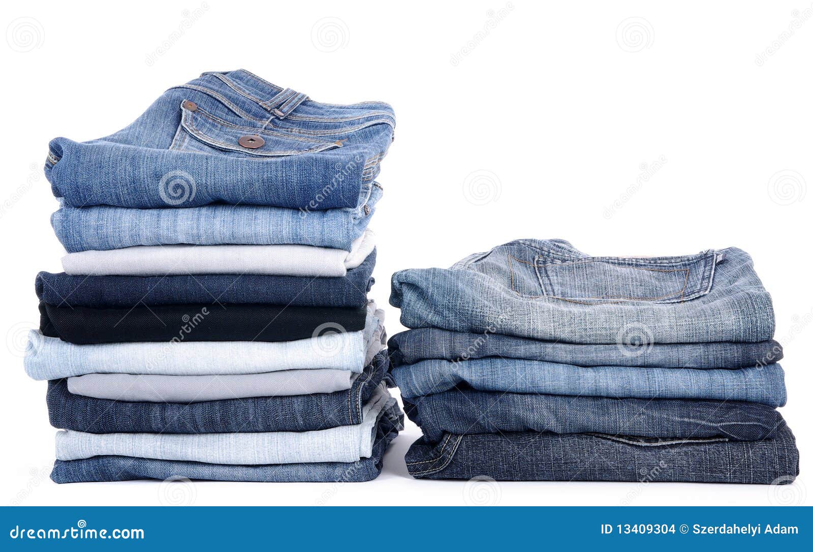 Jeans for male or female? stock photo. Image of isolated - 13409304