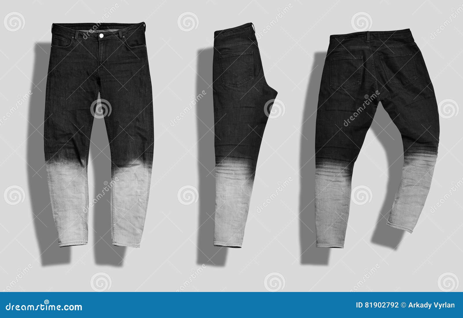 Download Jeans mockup set stock photo. Image of pants, denim ...