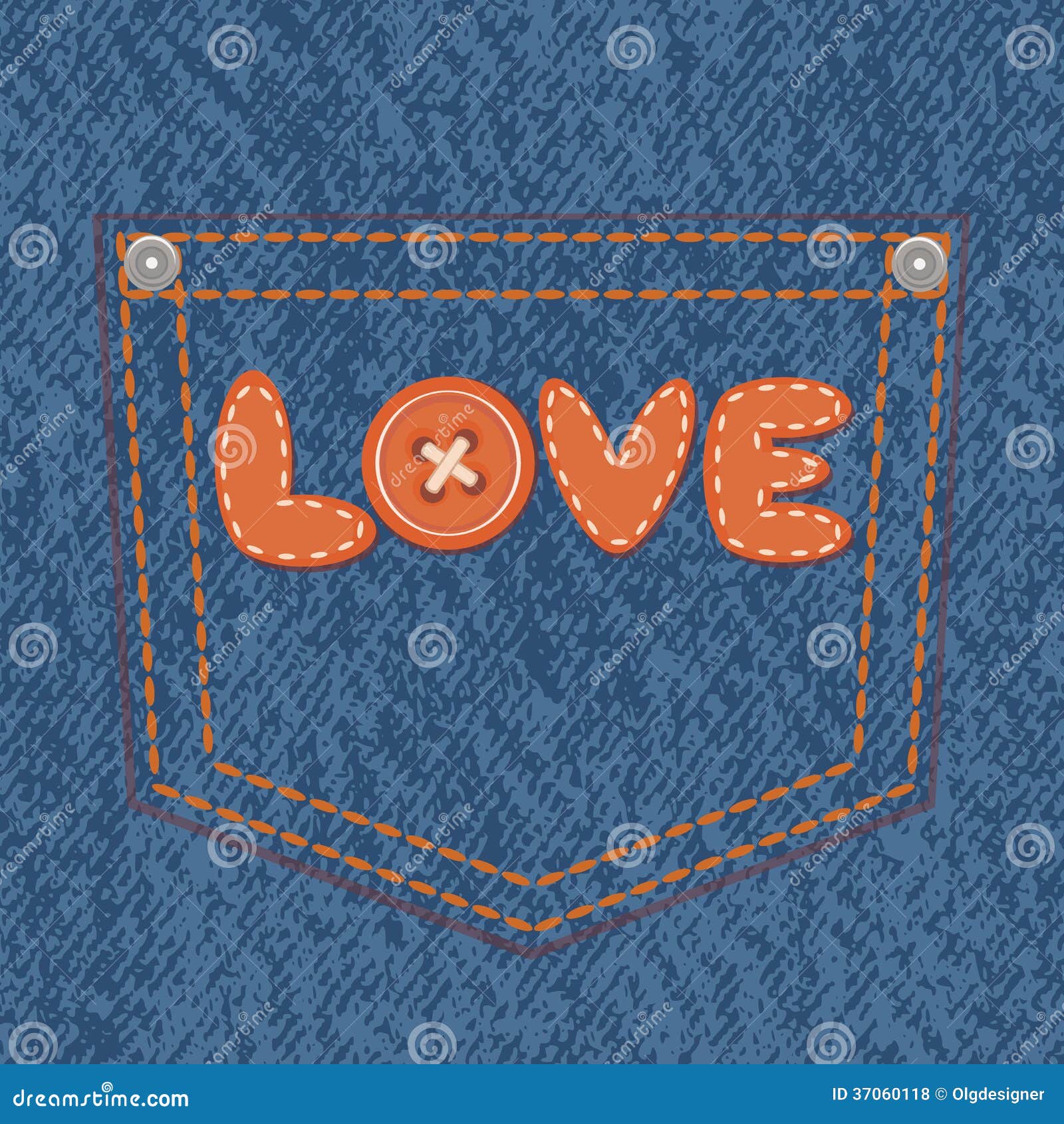 Jeans Pocket with Text Love Stock Vector - Illustration of friends ...