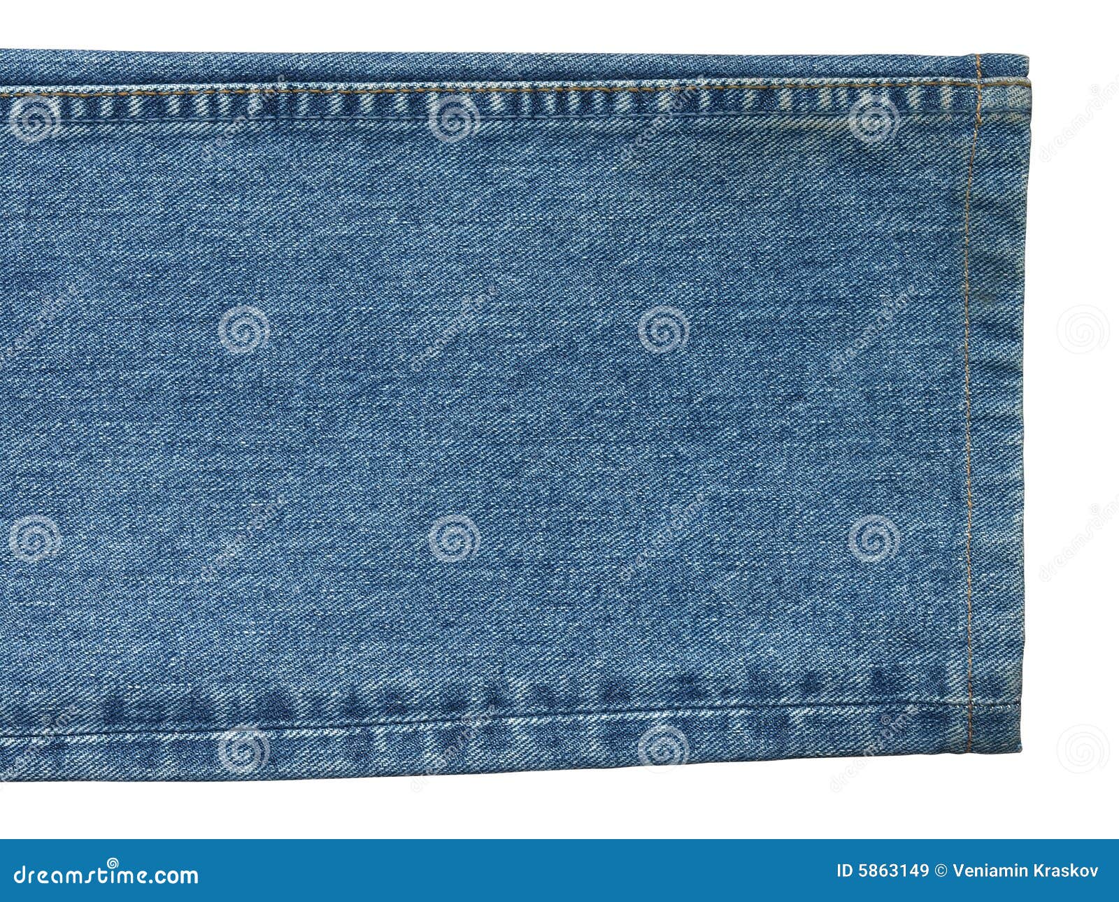 Jeans with seam stock image. Image of texture, cloth, pants - 5863149