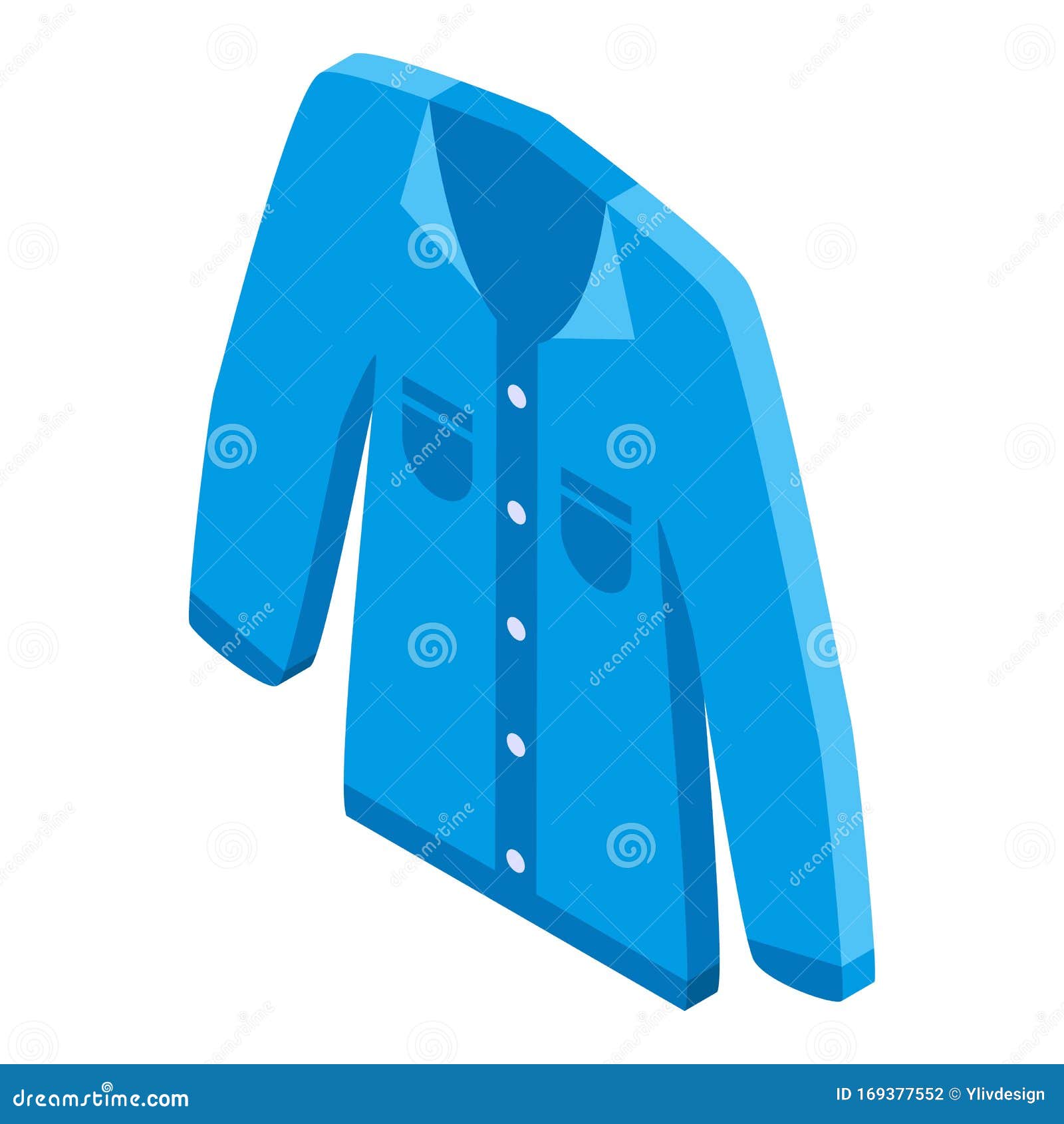 Jeans Shirt Icon, Isometric Style Stock Vector - Illustration of ...