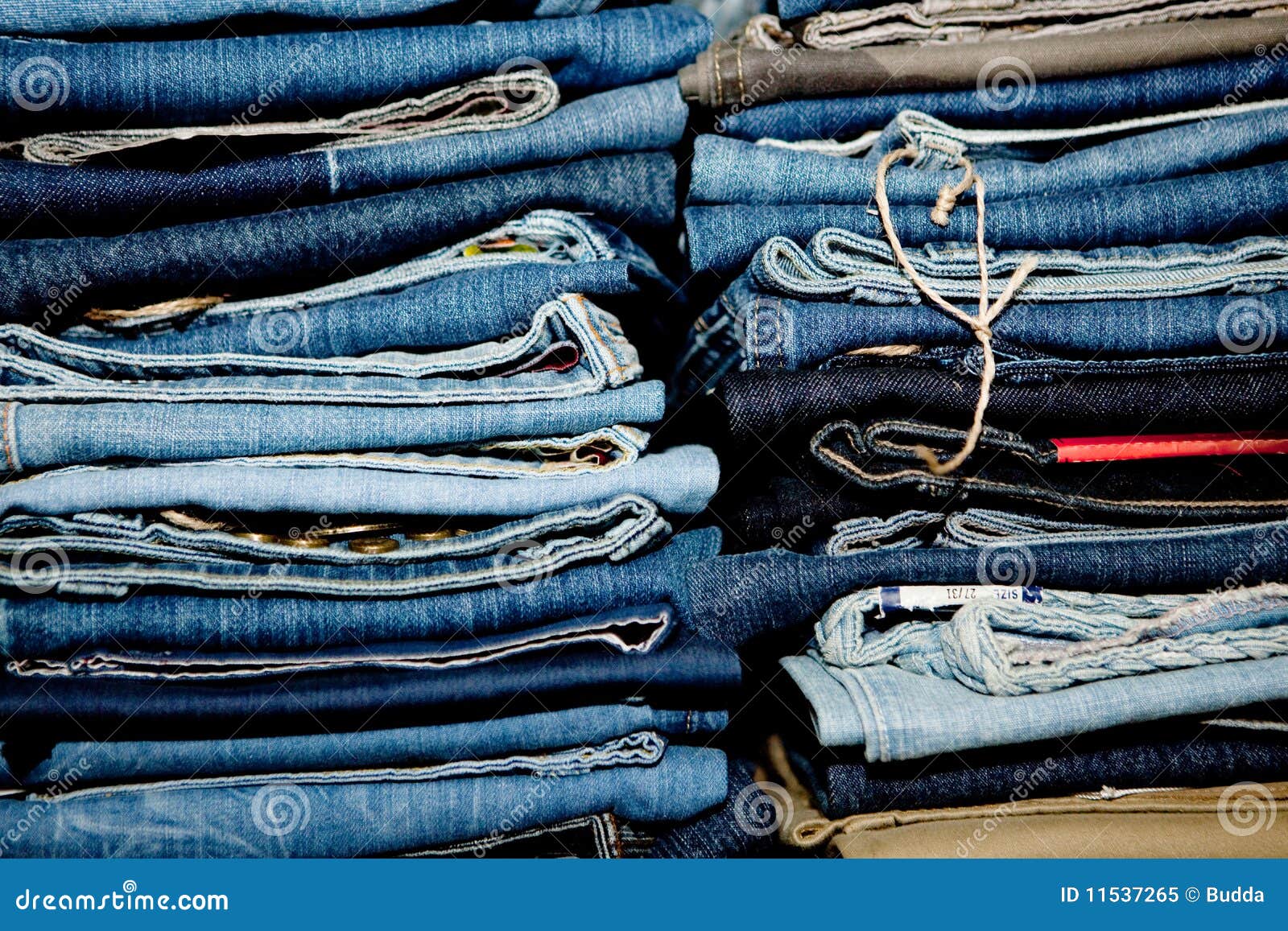 Jeans Stack Royalty Free Stock Photo - Image: 11537265