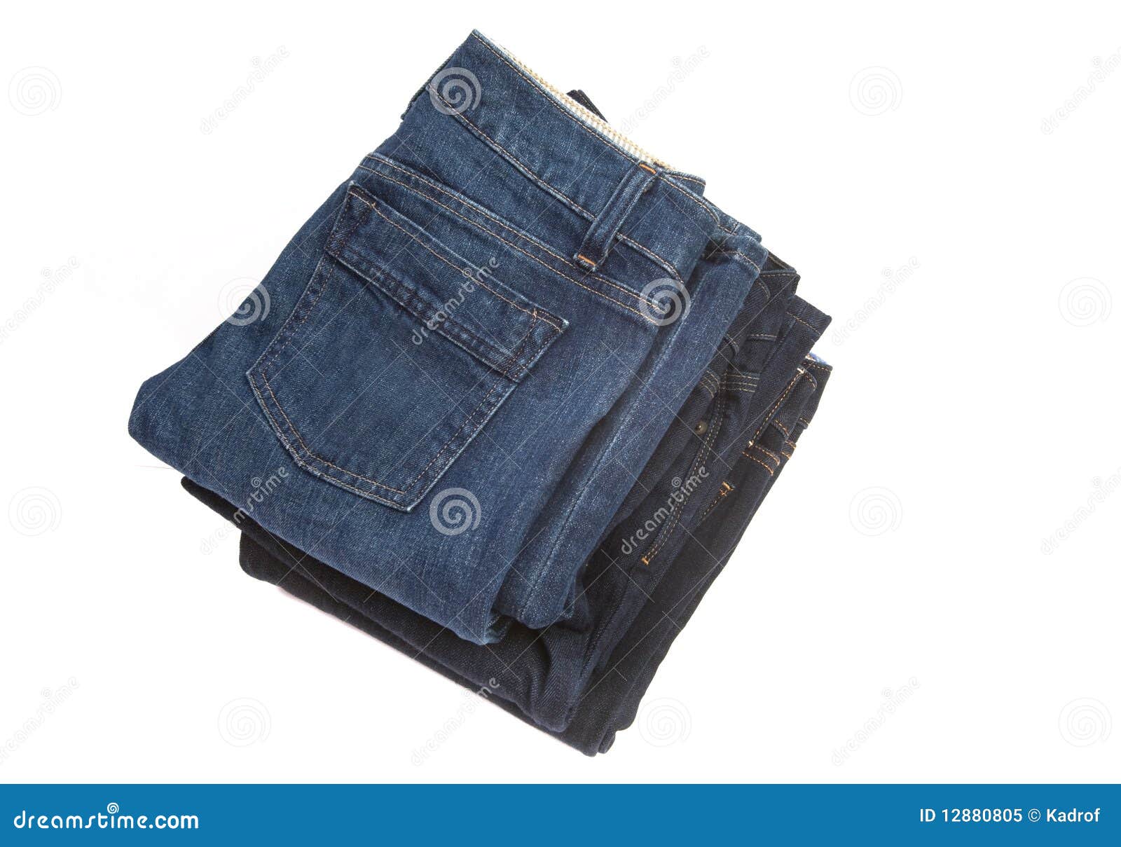 Jeans stacked stock image. Image of jeans, nobody, flat 12880805