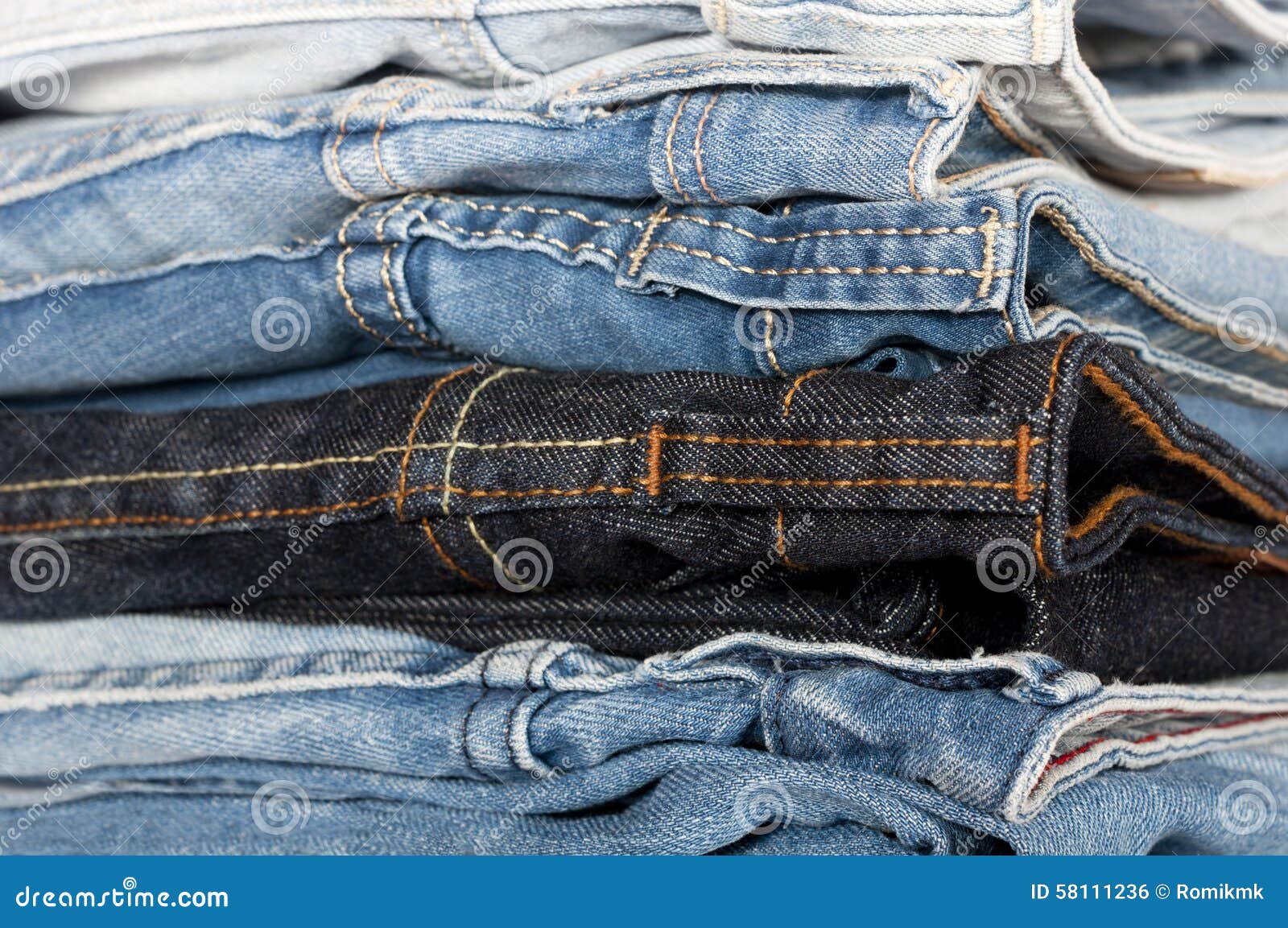 Jeans stacked stock photo. Image of texture, fabric, many 58111236