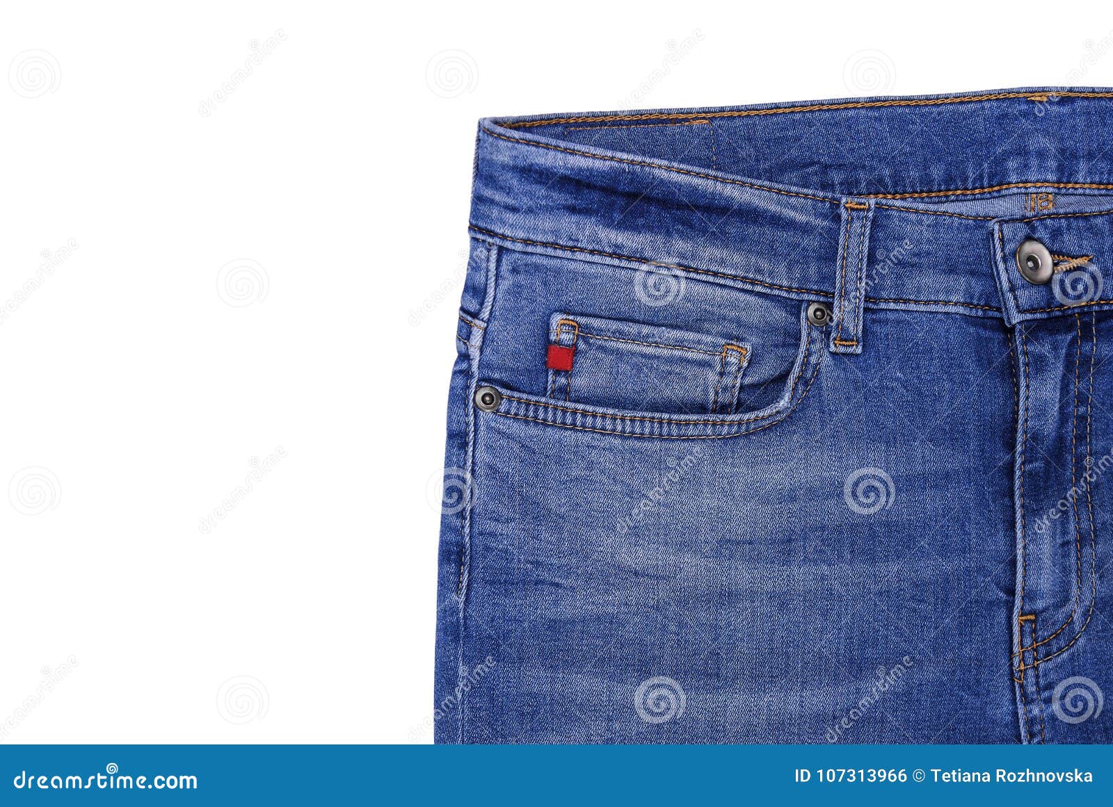 Jeans Upper Part of the Pocket. Stock Photo - Image of clothes, design ...