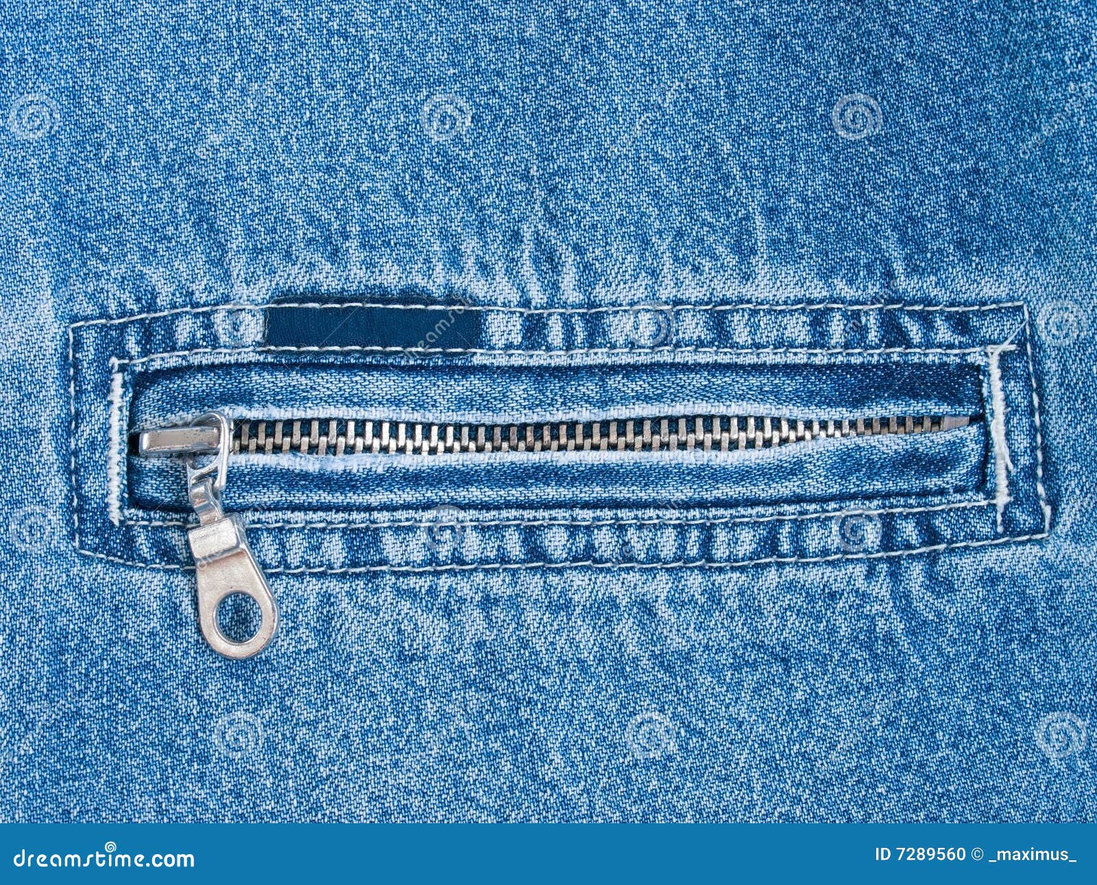 Jeans zipper abstract stock photo. Image of fiber, blue - 7289560