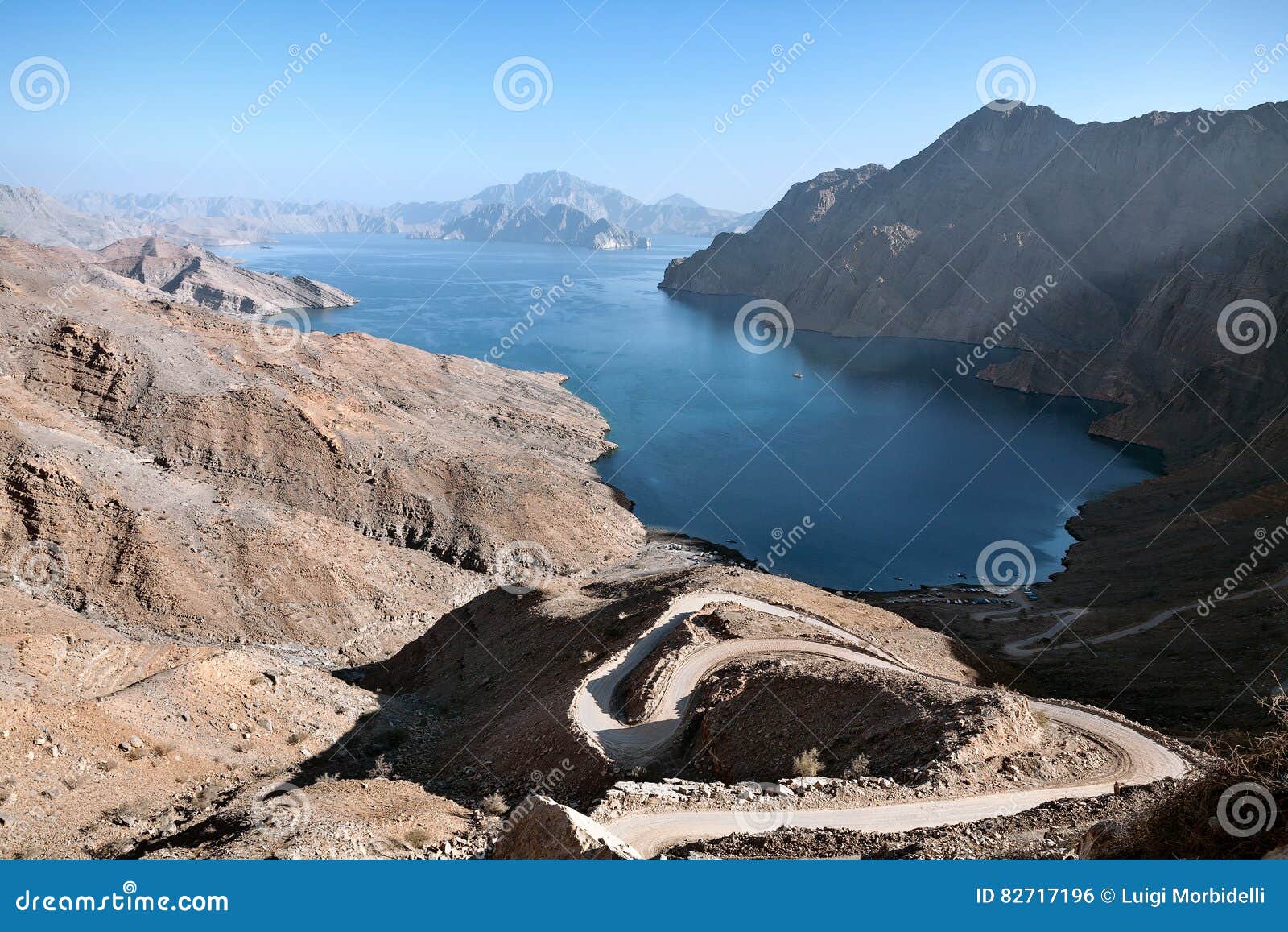 jebel al harim fjord from the top, oman