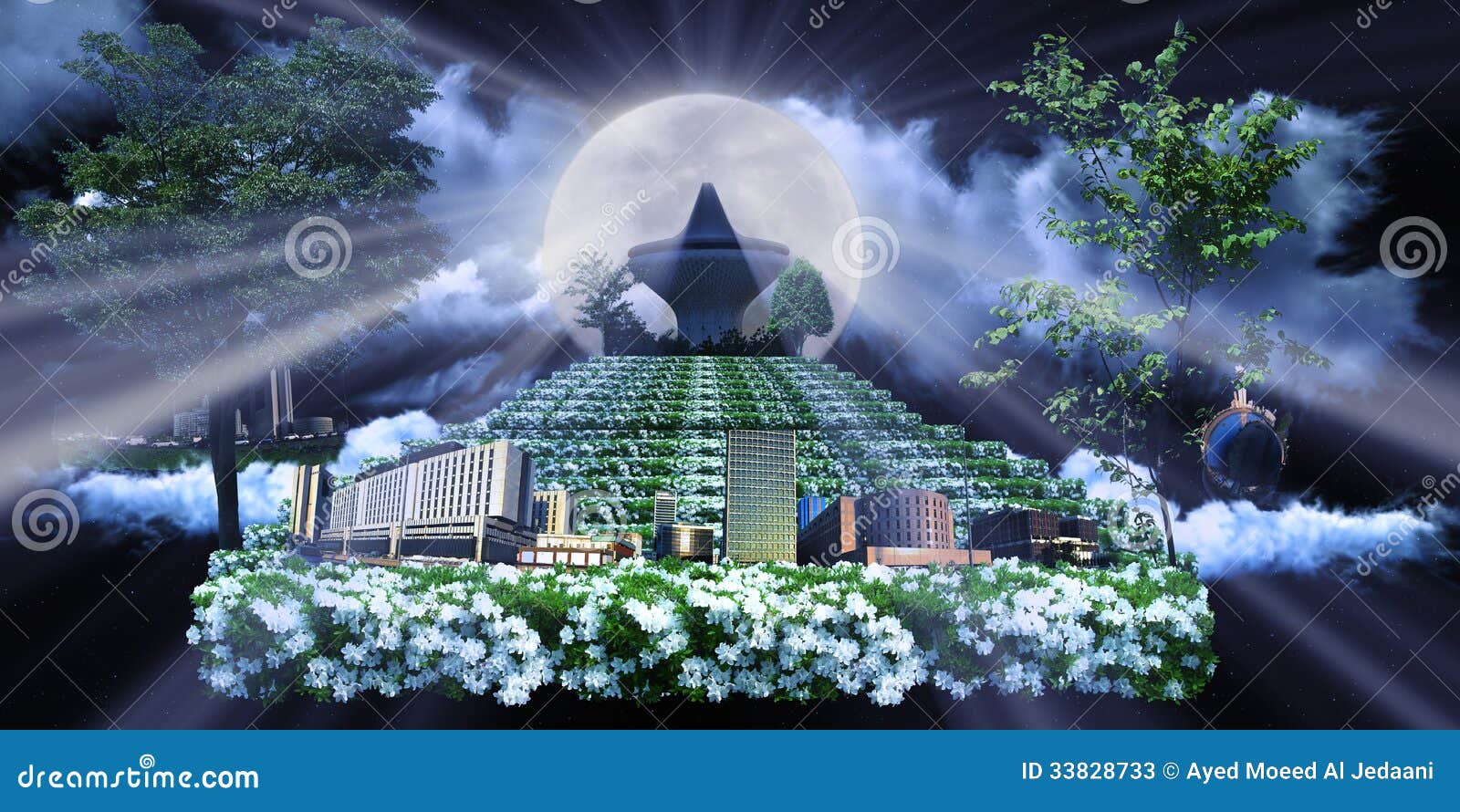 Jeddah Rose Gardens At Sunset RoyaltyFree Stock Image CartoonDealer