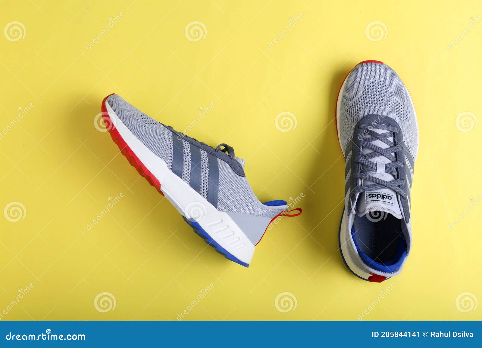 Jeddah Saudi Arabia December 26 2020: Grey Adidas Running Shoes. Adidas ...