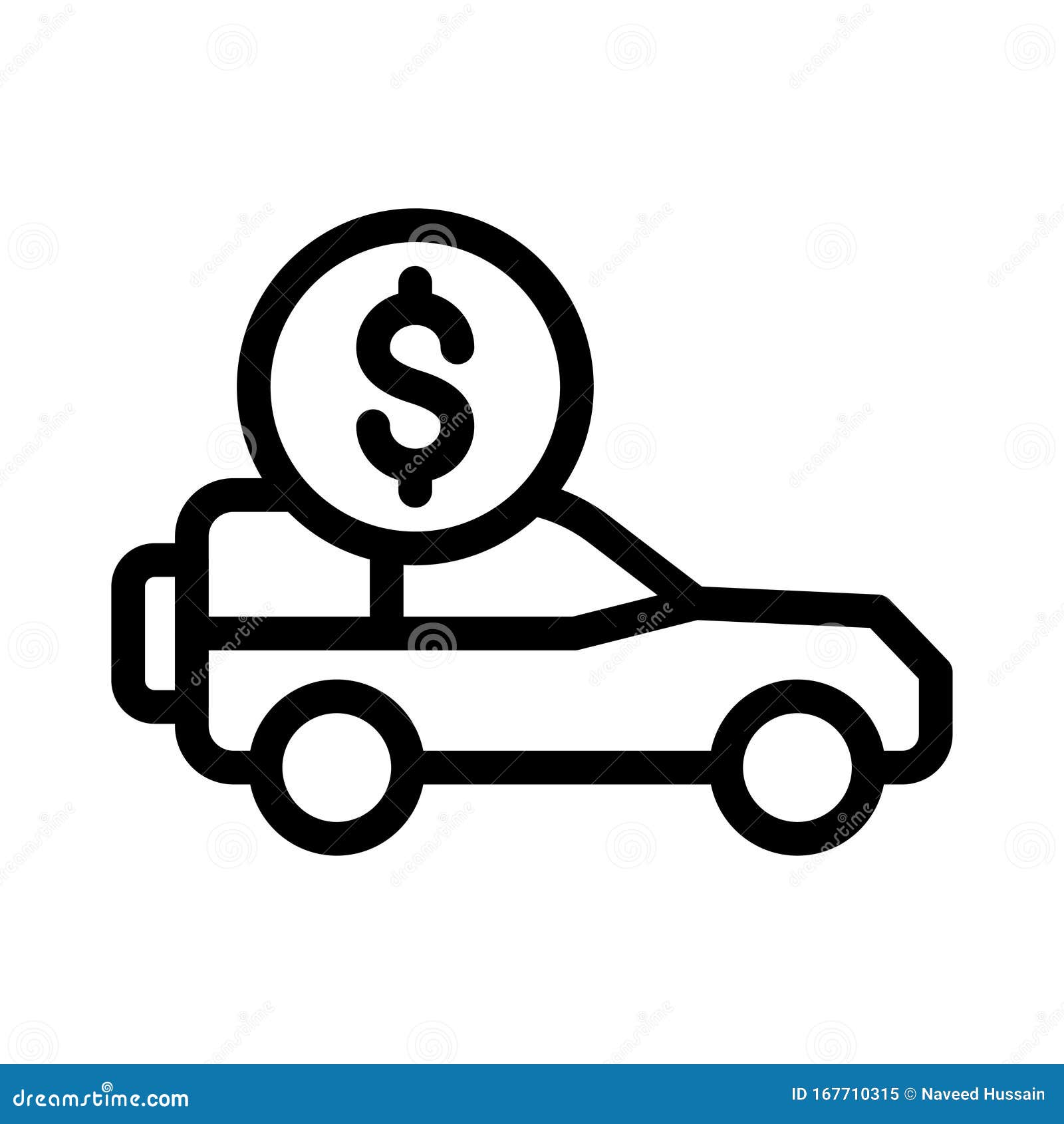 Jeep vector thin line icon stock illustration. Illustration of cost
