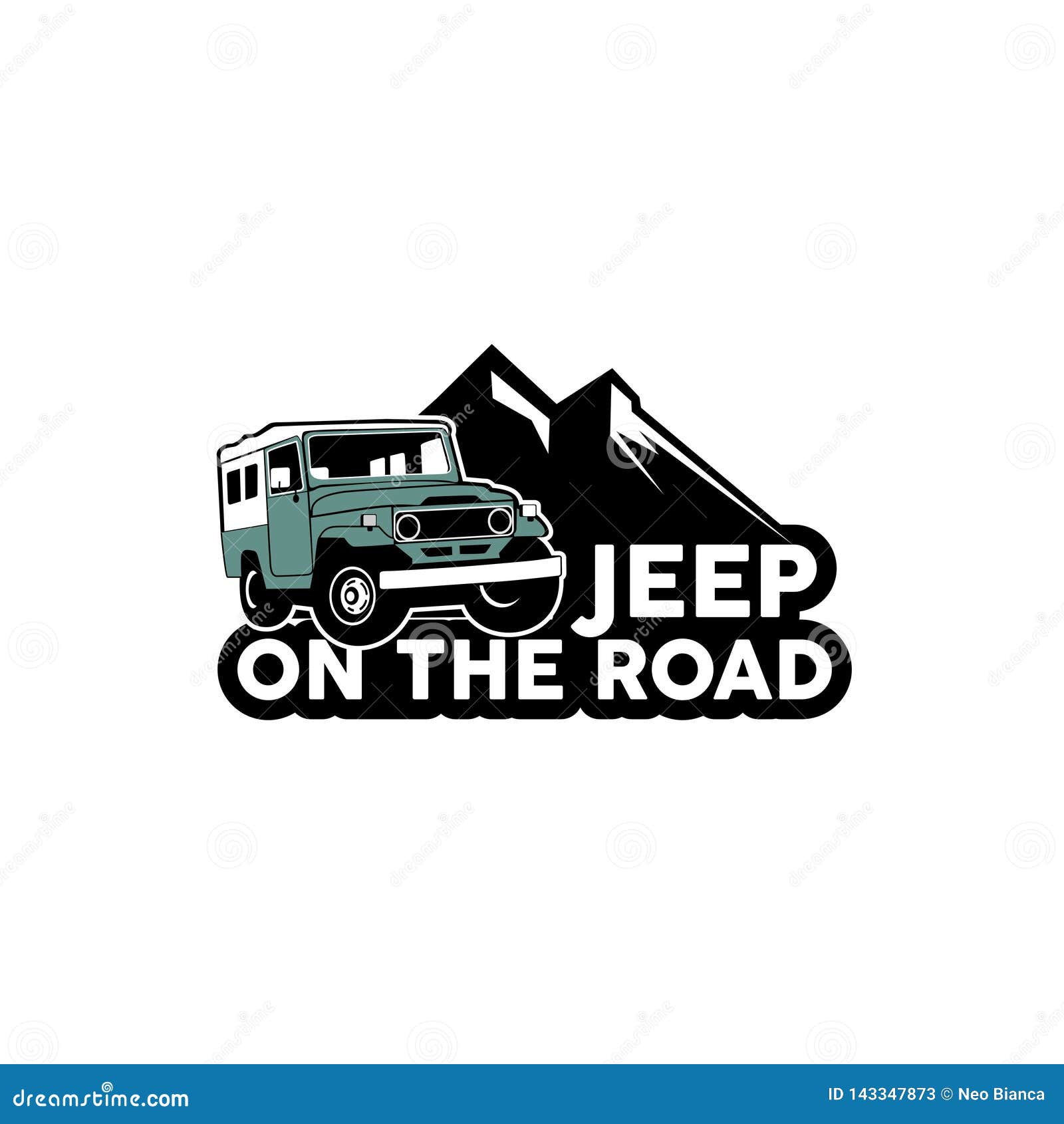 Jeep On The Road Logo Vector Editorial Stock Photo ...