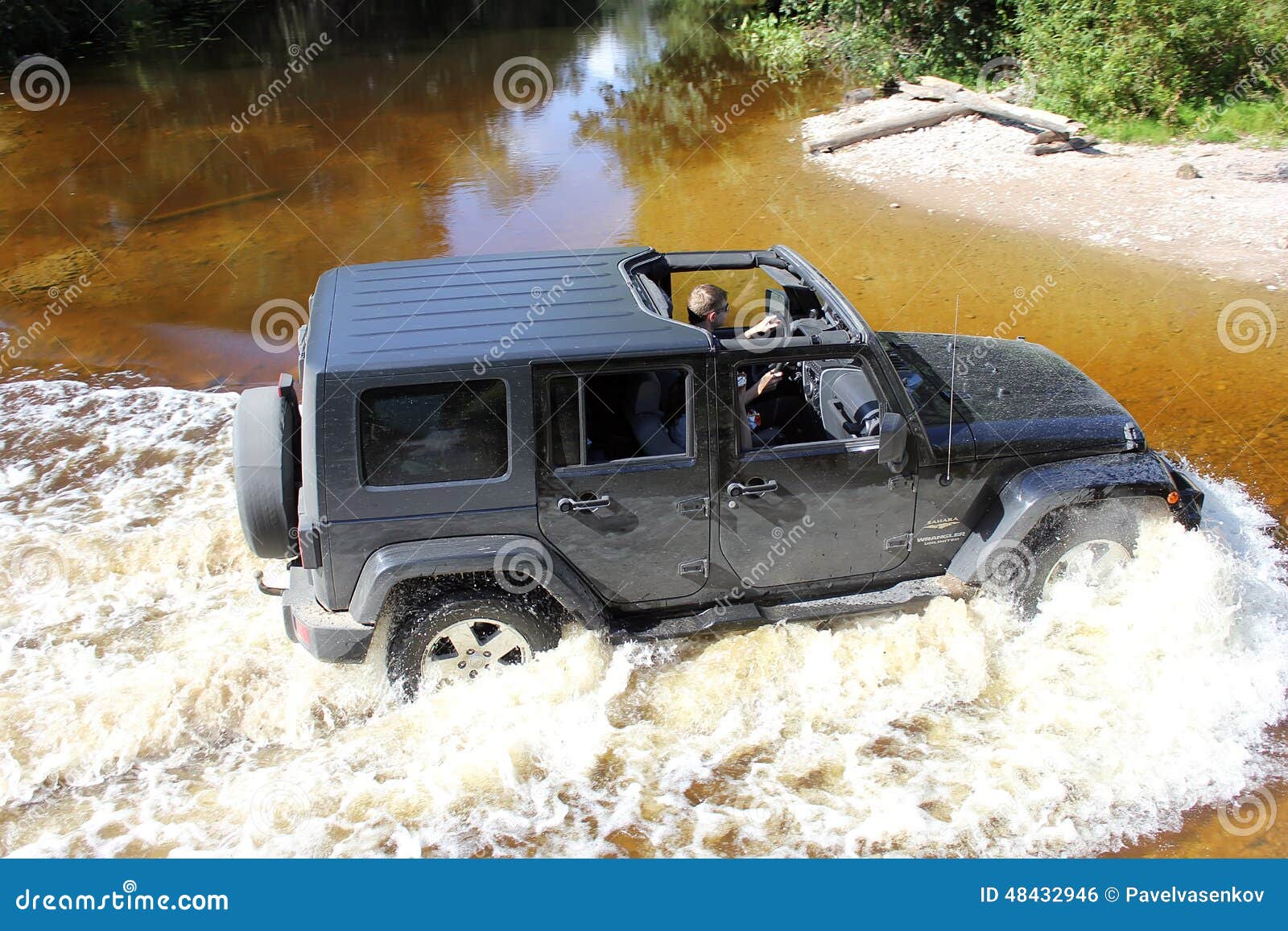 Jeep Wrangler in a Pine Forest Editorial Photo - Image of wrangler, jeep:  48432946
