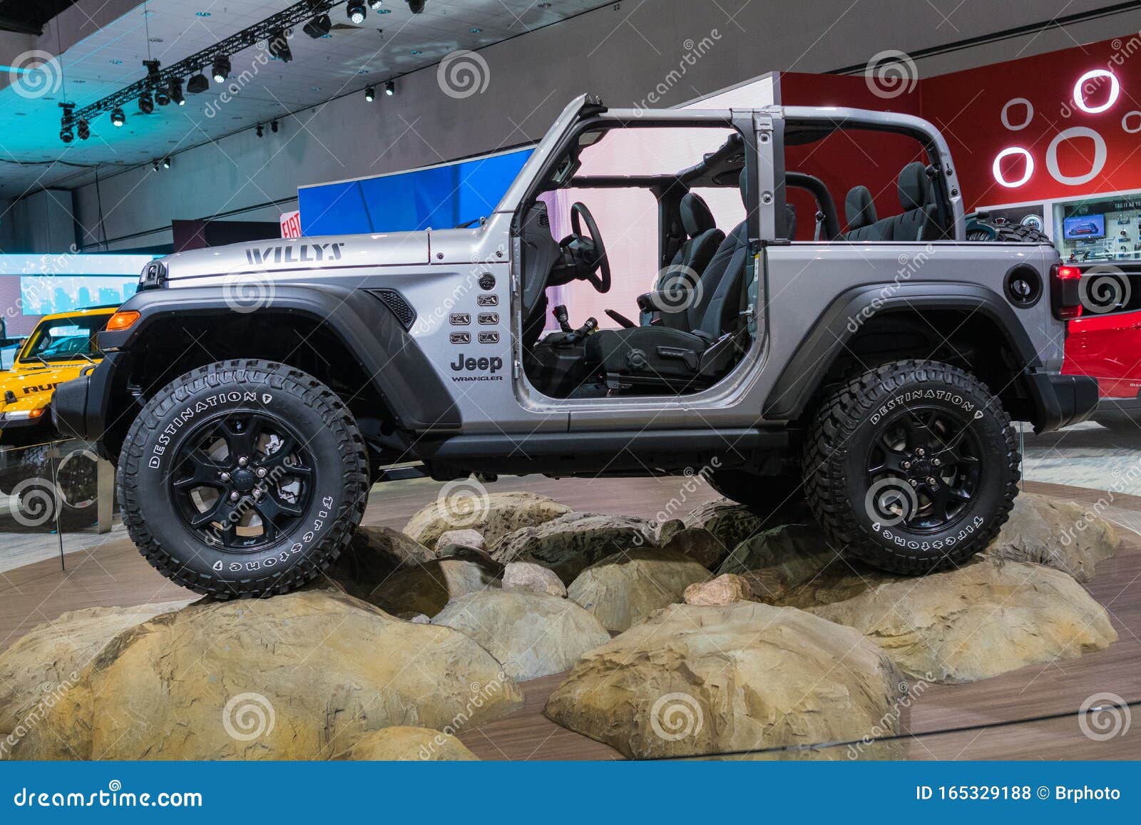Jeep Wrangler Willys on Display during Los Angeles Auto Show Editorial  Stock Photo - Image of cars, engine: 165329188
