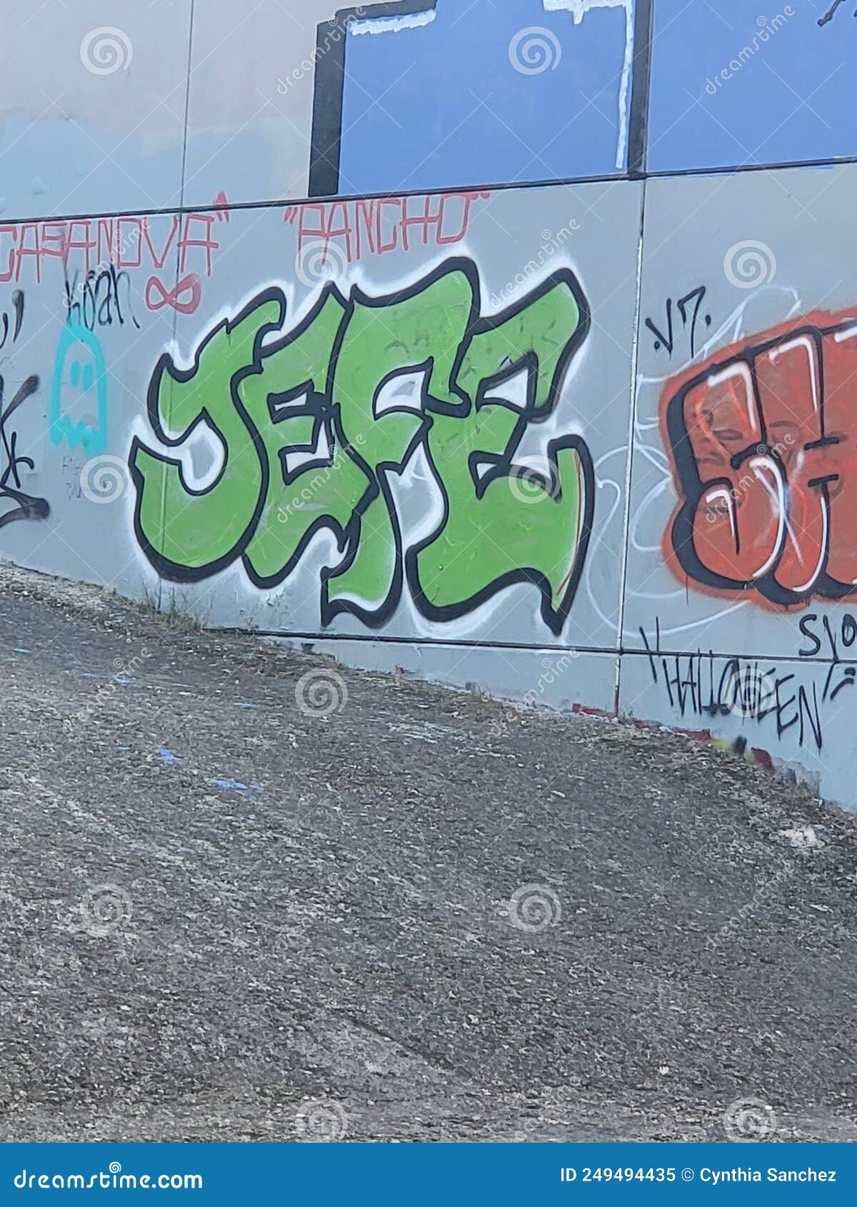 jefe graffiti art bridge mural
