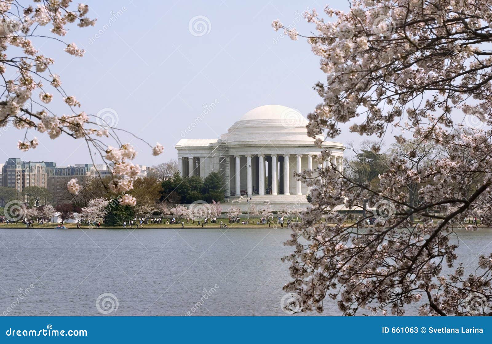 Jefferson Memorial in Spring Stock Image Image of spring, season 661063