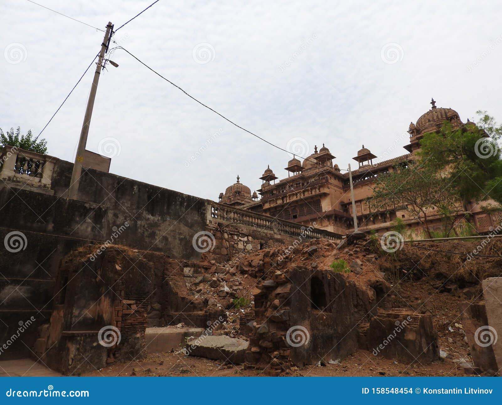 the jehangir mahal, orchha fort, religia hinduism, ancient architecture, orchha, madhya pradesh, india