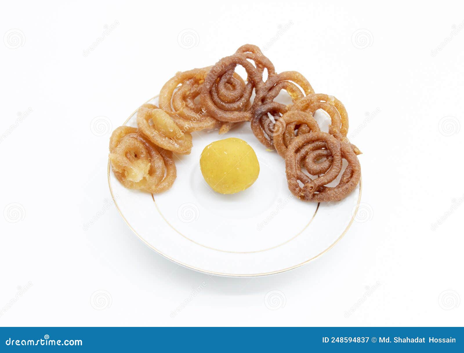jelebi or jilbi  isolate on white background