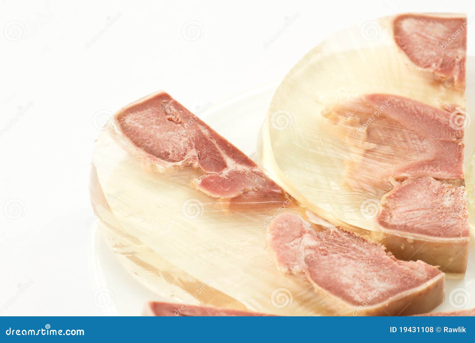 Jellied pig s tongue stock photo. Image of macro, pork - 19431108