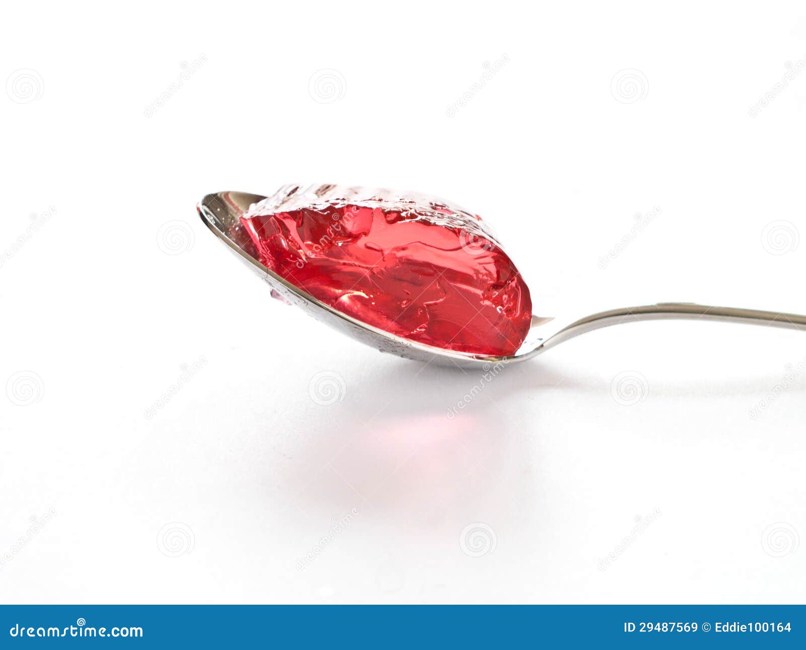 Jello on a spoon stock image. Image of spoon, heart, cream 29487569