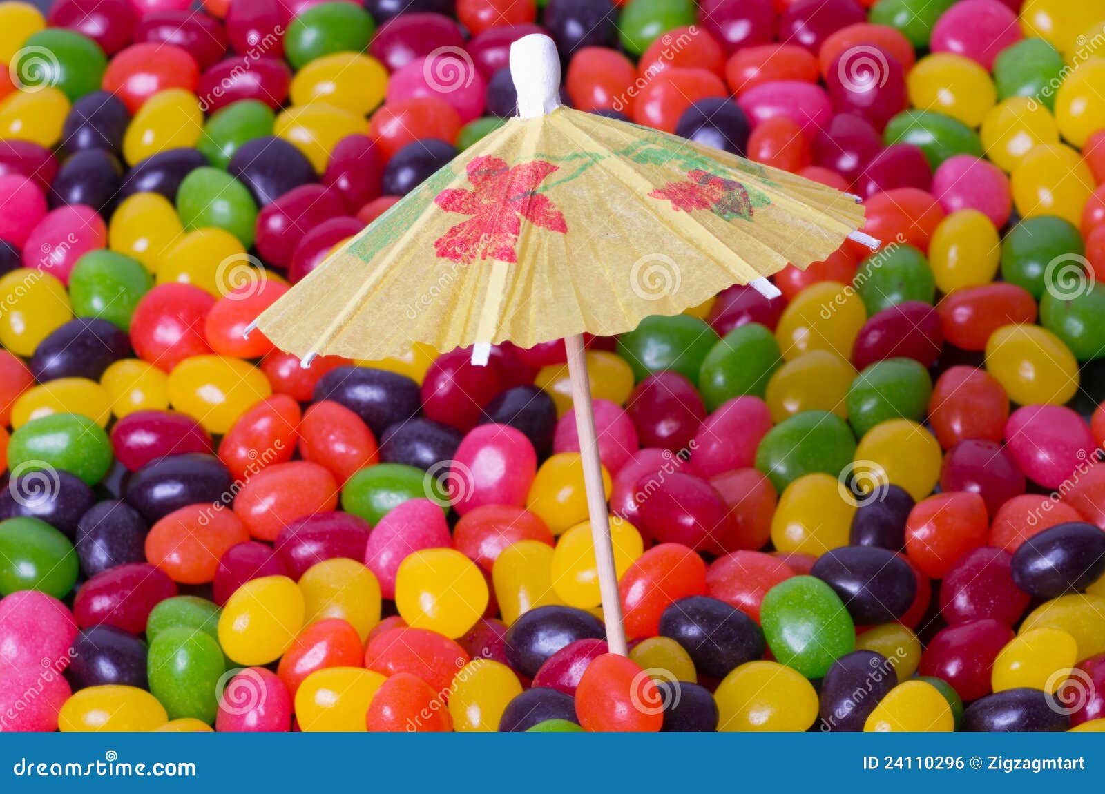 Jelly Bean Beach with Umbrella Stock Photo Image of brolley, health 24110296