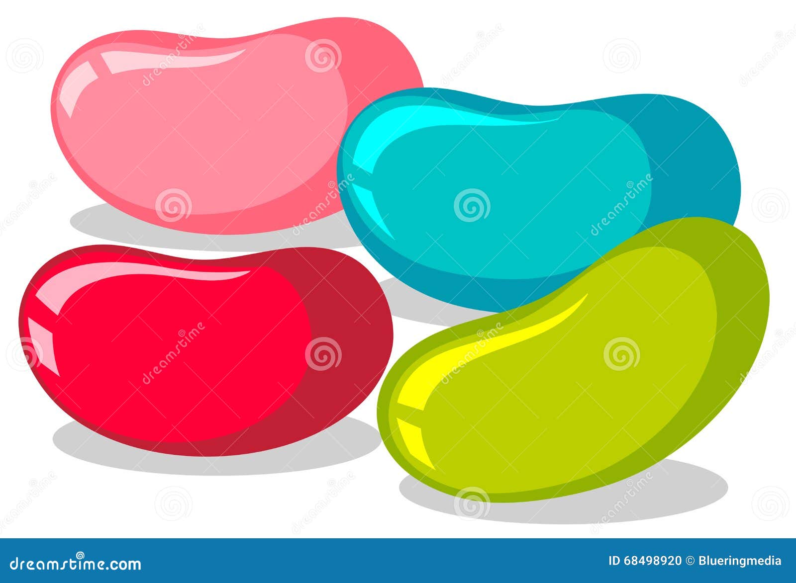 Jelly Beans Alphabet Cartoon Vector 21844765
