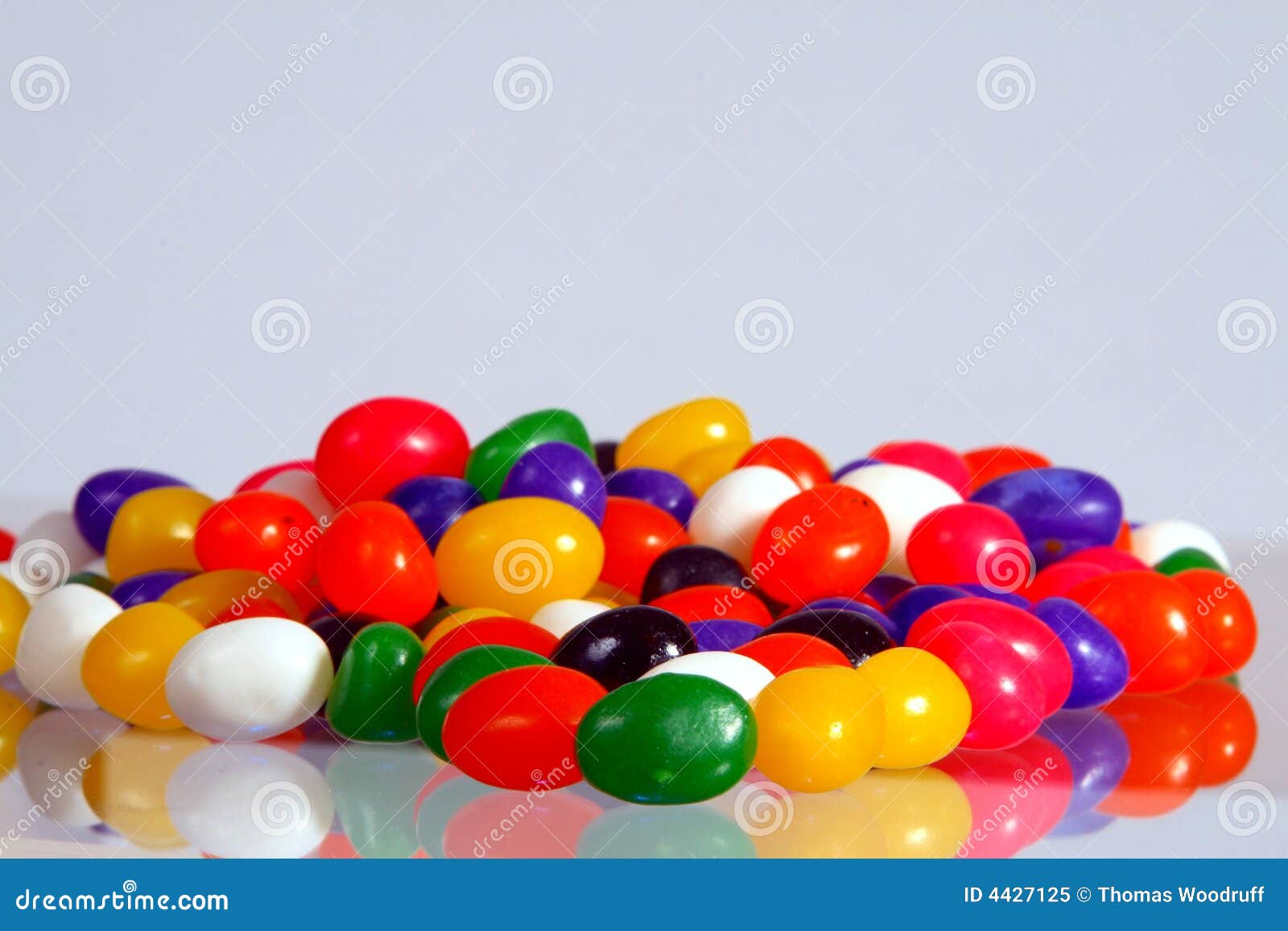 Jelly beans on glass stock image. Image of food, jelly 4427125