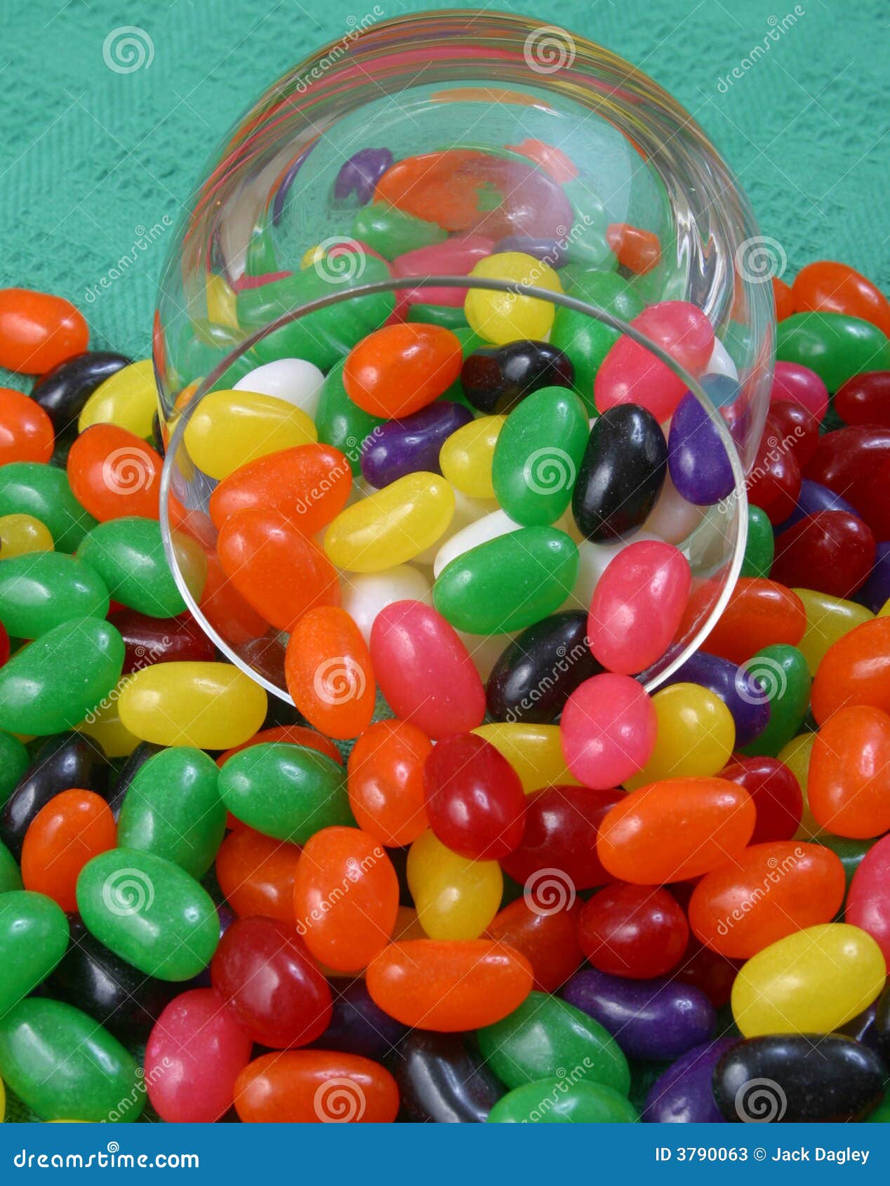 Jelly beans and glass jar stock image. Image of appetising 3790063