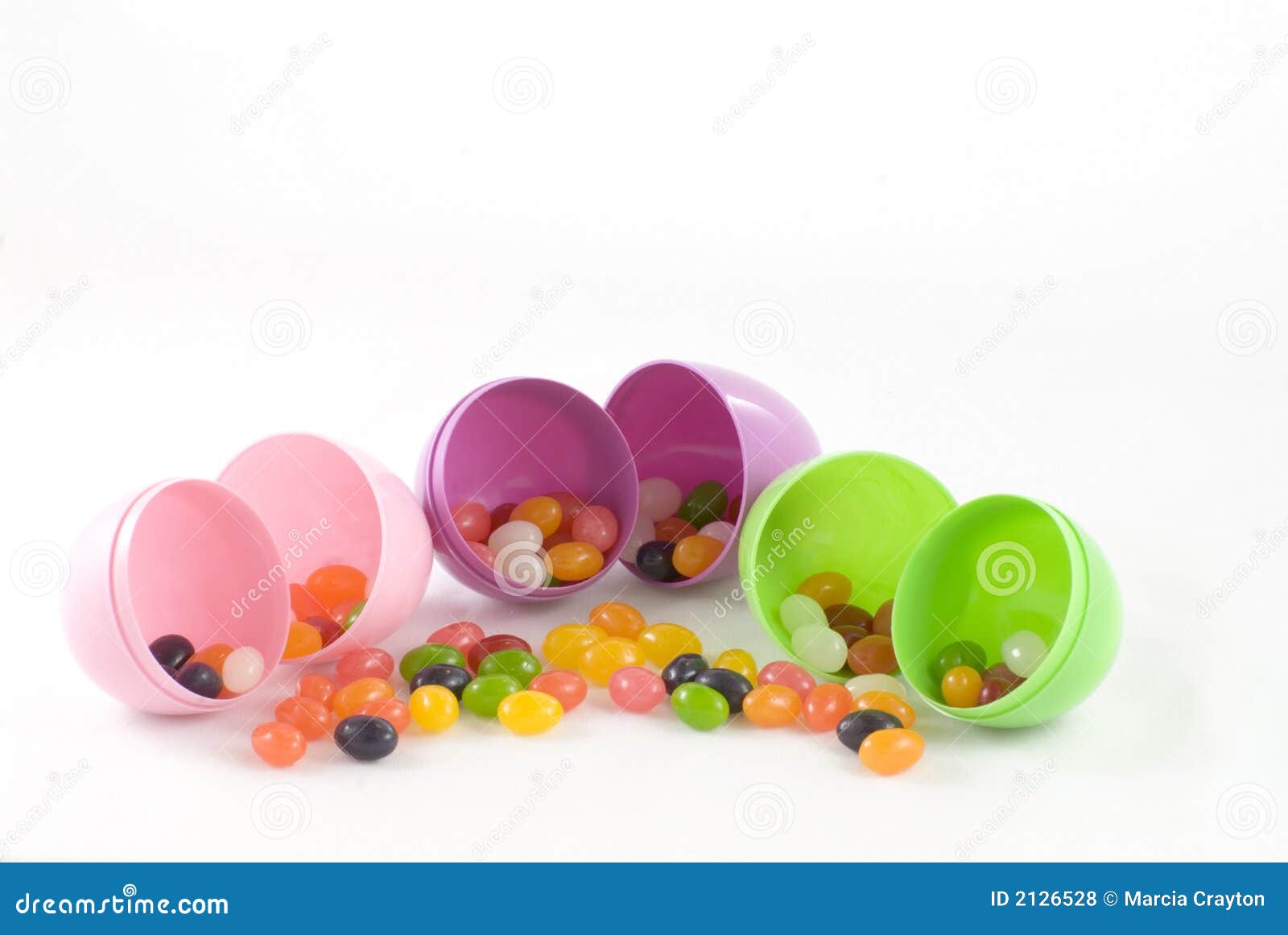 Jelly Beans And Plastic Eggs Royalty Free Stock Photos Image 2126528