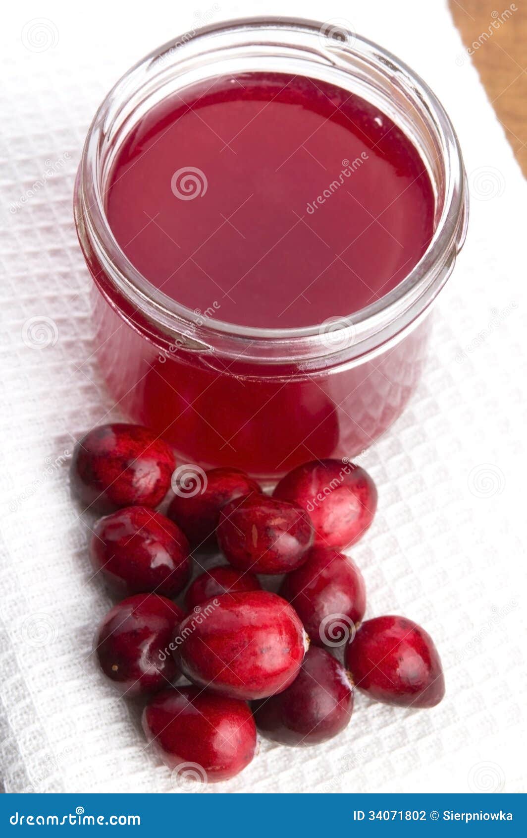 Jelly with Cranberries stock photo. Image of diet, chilled 34071802