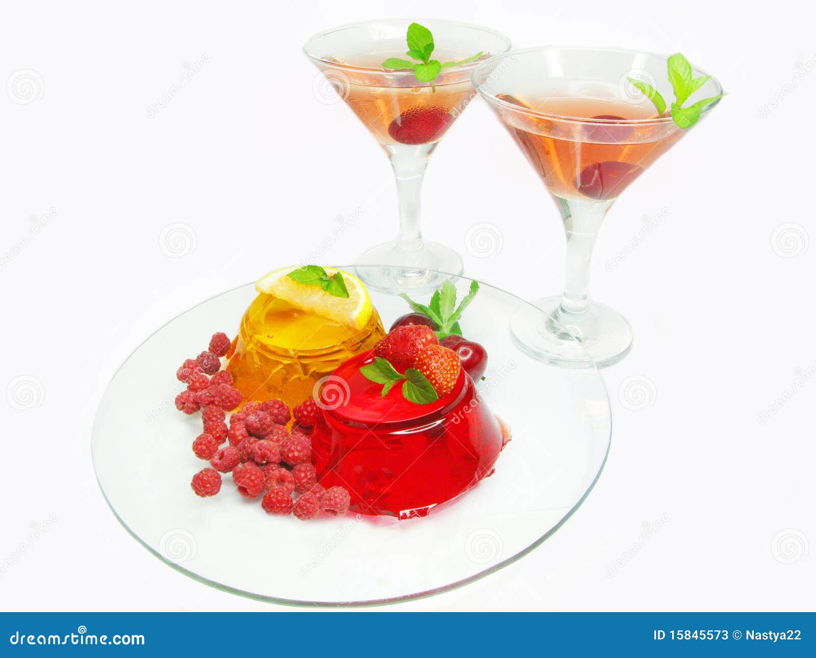 Jelly Fruit Dessert and Alcohol Cocktails Stock Image Image of breakfast, alcohol 15845573