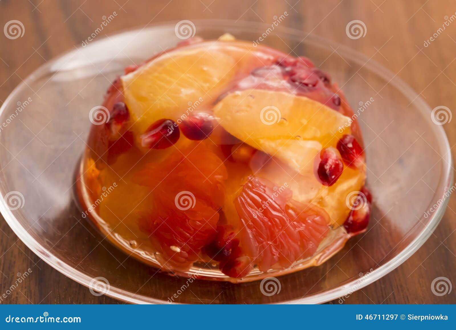 Jelly with fruits stock image. Image of gelatine, party 46711297