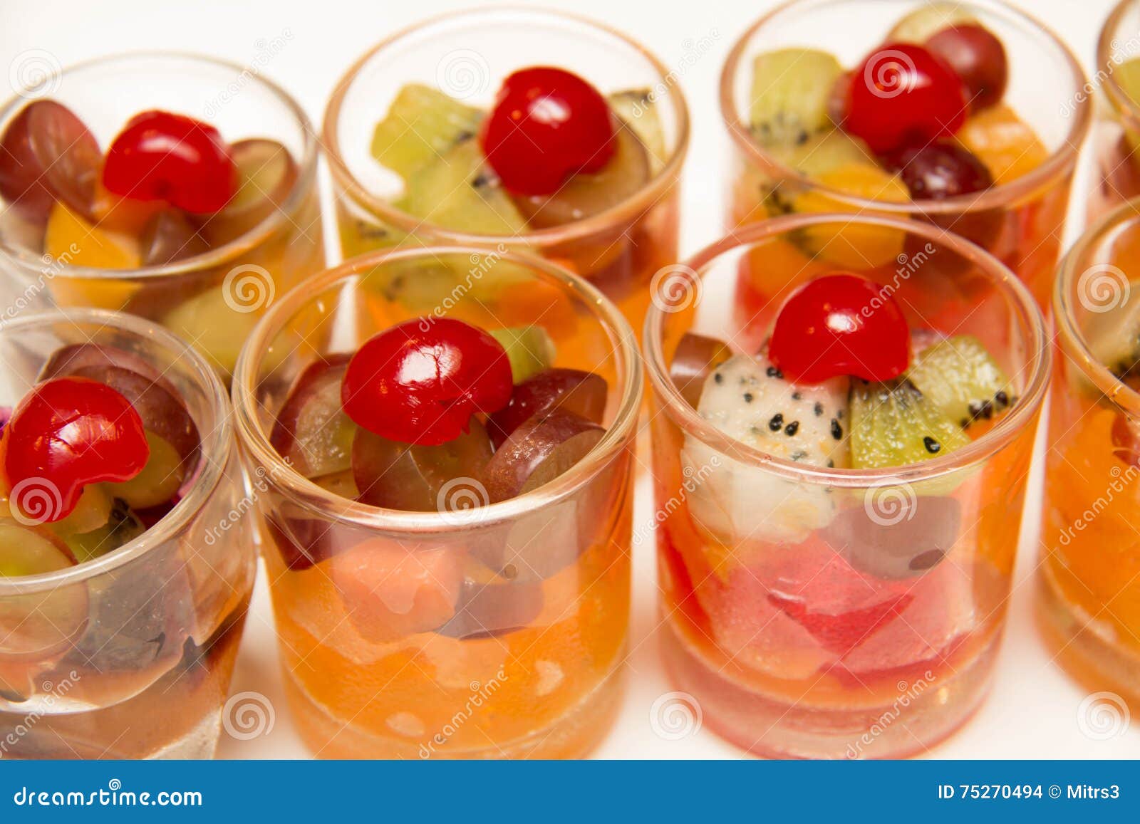 Jelly in the glass bowl stock photo. Image of dessert 75270494